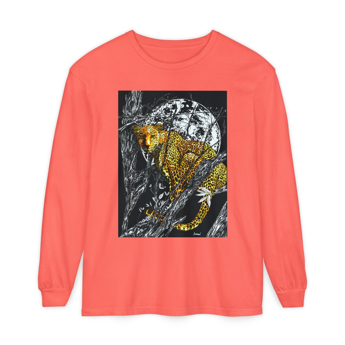 Wild Cheetah Unisex Long Sleeve T Shirt Eco-Friendly