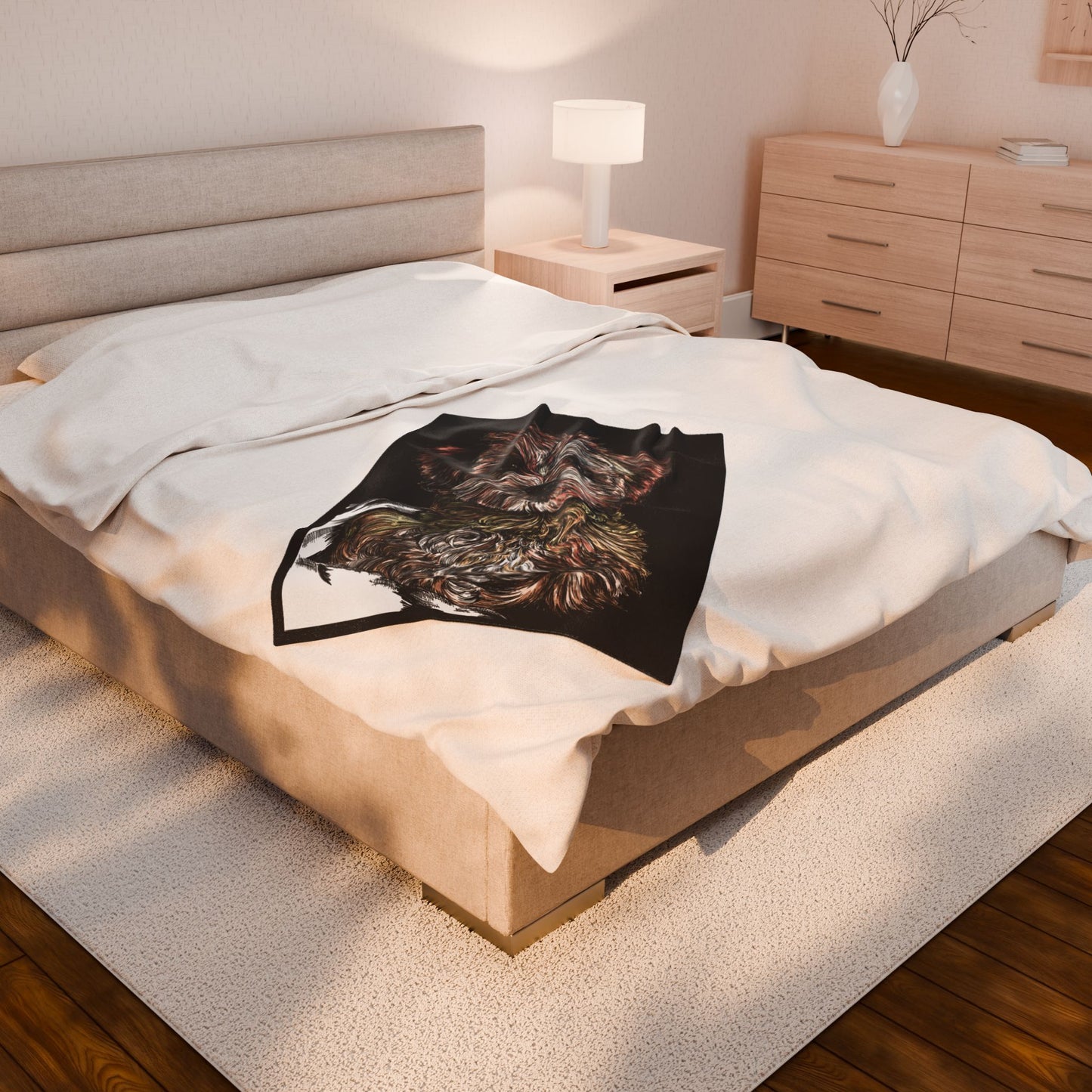 Cozy Dog Lover Velveteen Plush Blanket Perfect for Gifts