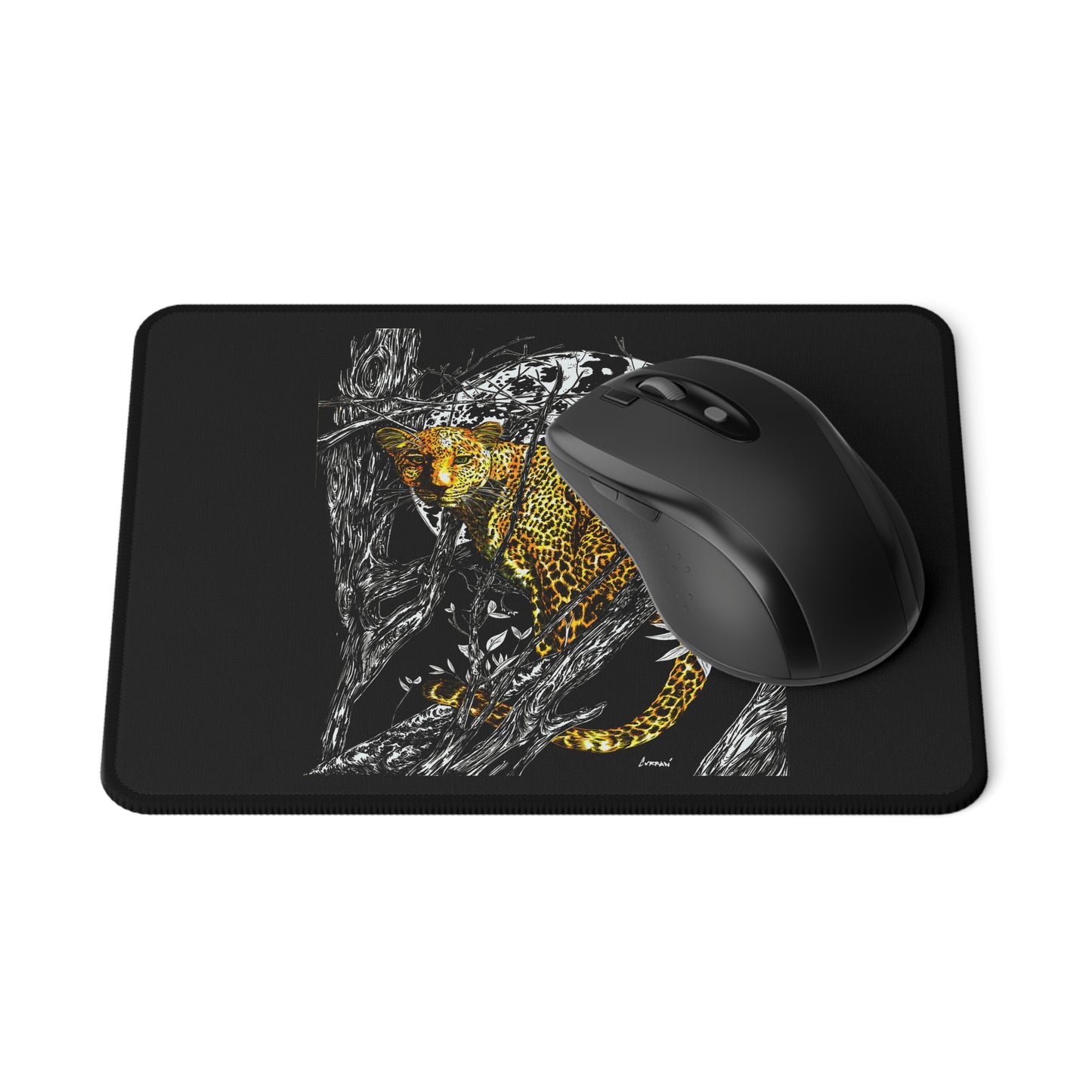 Leopard Art Non-Slip Gaming Mouse Pad - Ideal for Gamers