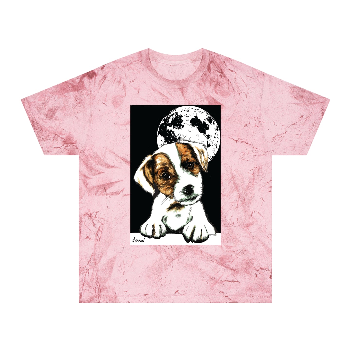 Color Blast Beagle Moon Unisex T Shirt for Pet Lovers