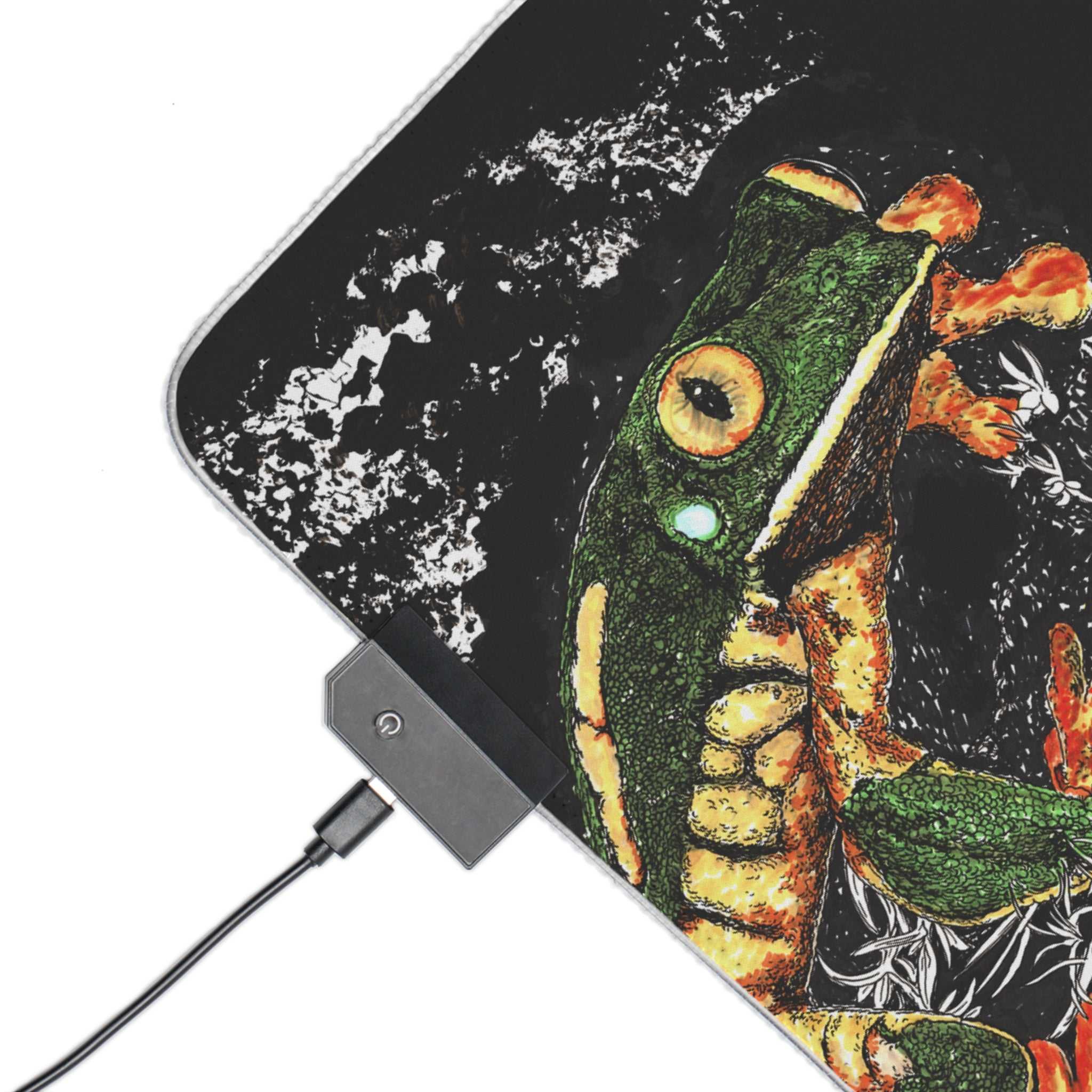 Vibrant LED Gaming Mouse Pad with Frog Design - Ideal for Gamers & Streamers making a perfect birthday gift or Christmas present! Get yours today!