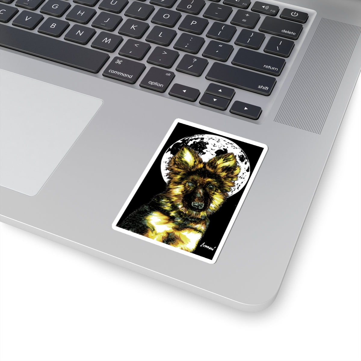 German Shepherd Puppy Kiss-Cut Sticker, Perfect gift