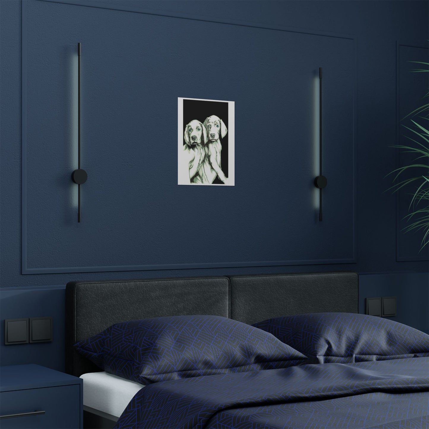 Custom Dog Art Satin Poster - Perfect for Pet Lovers