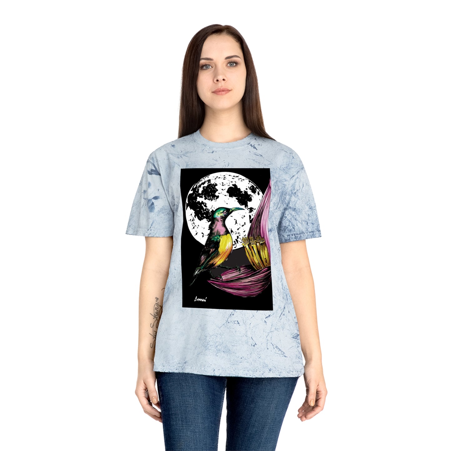 Colorful Hummingbird Art Unisex T Shirt Nature Design
