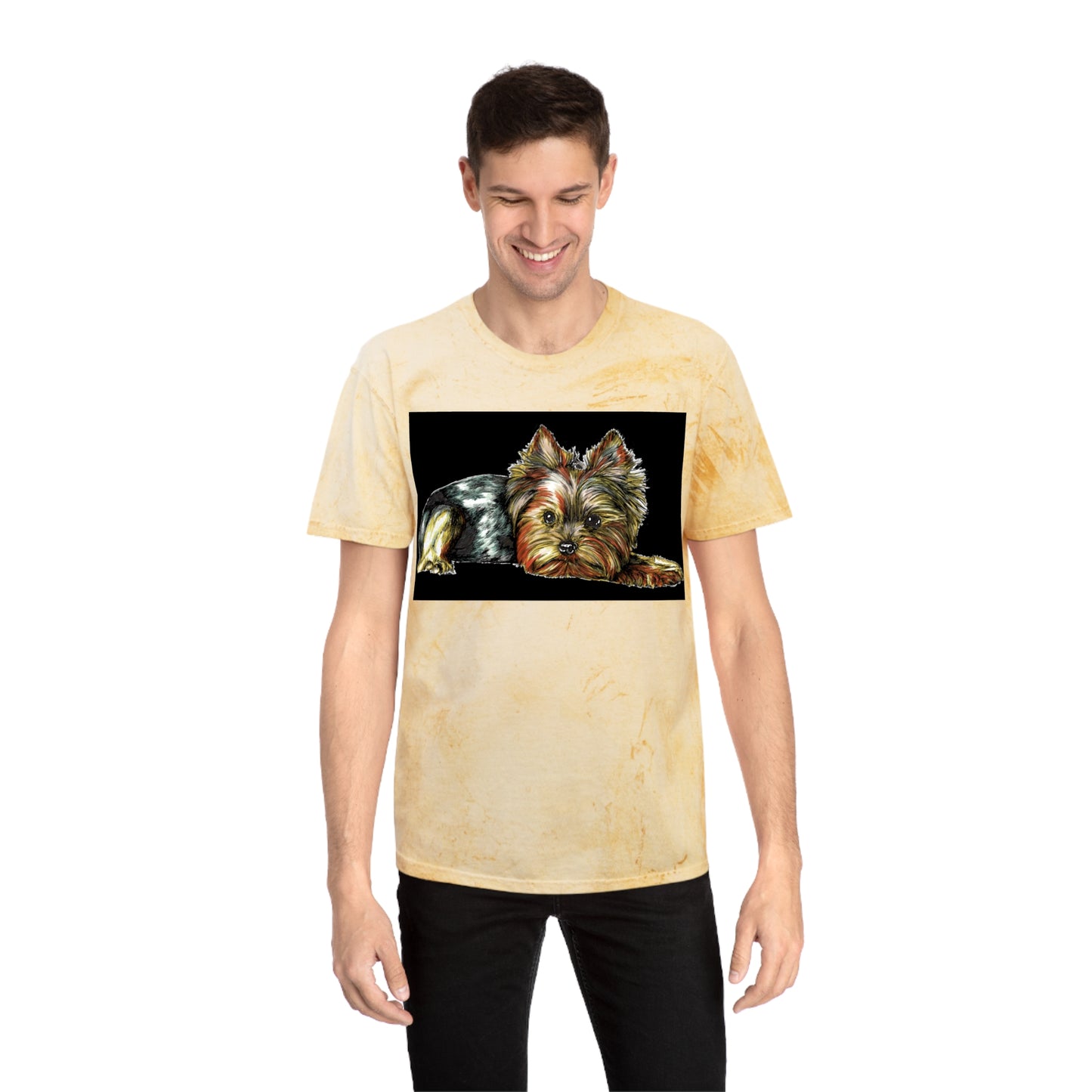 Yorkie Terrier Color Blast T-Shirt - Stylish Pet Apparel for Animal Enthusiasts
