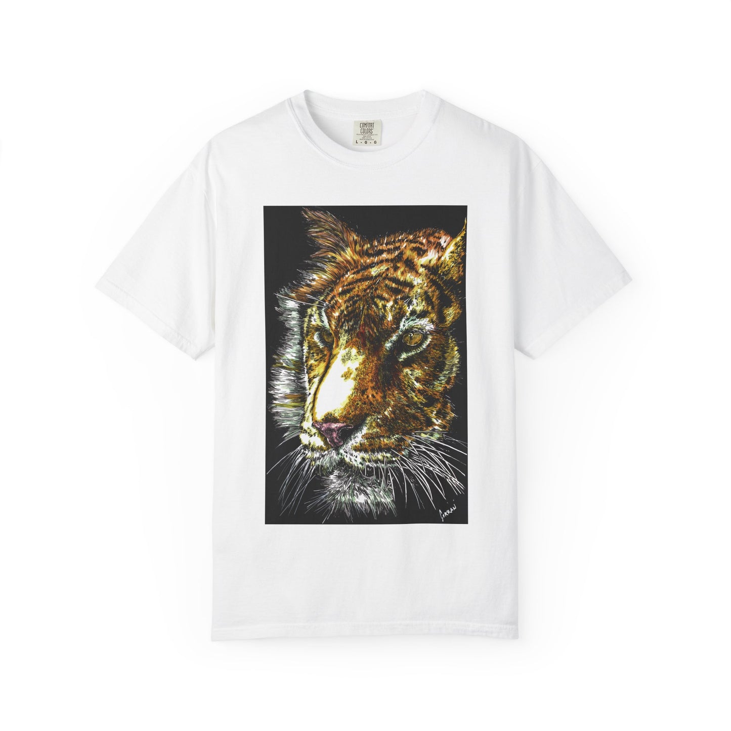Unisex Tiger Art T-Shirt - Vibrant Animal Print - Nature Lover's Apparel