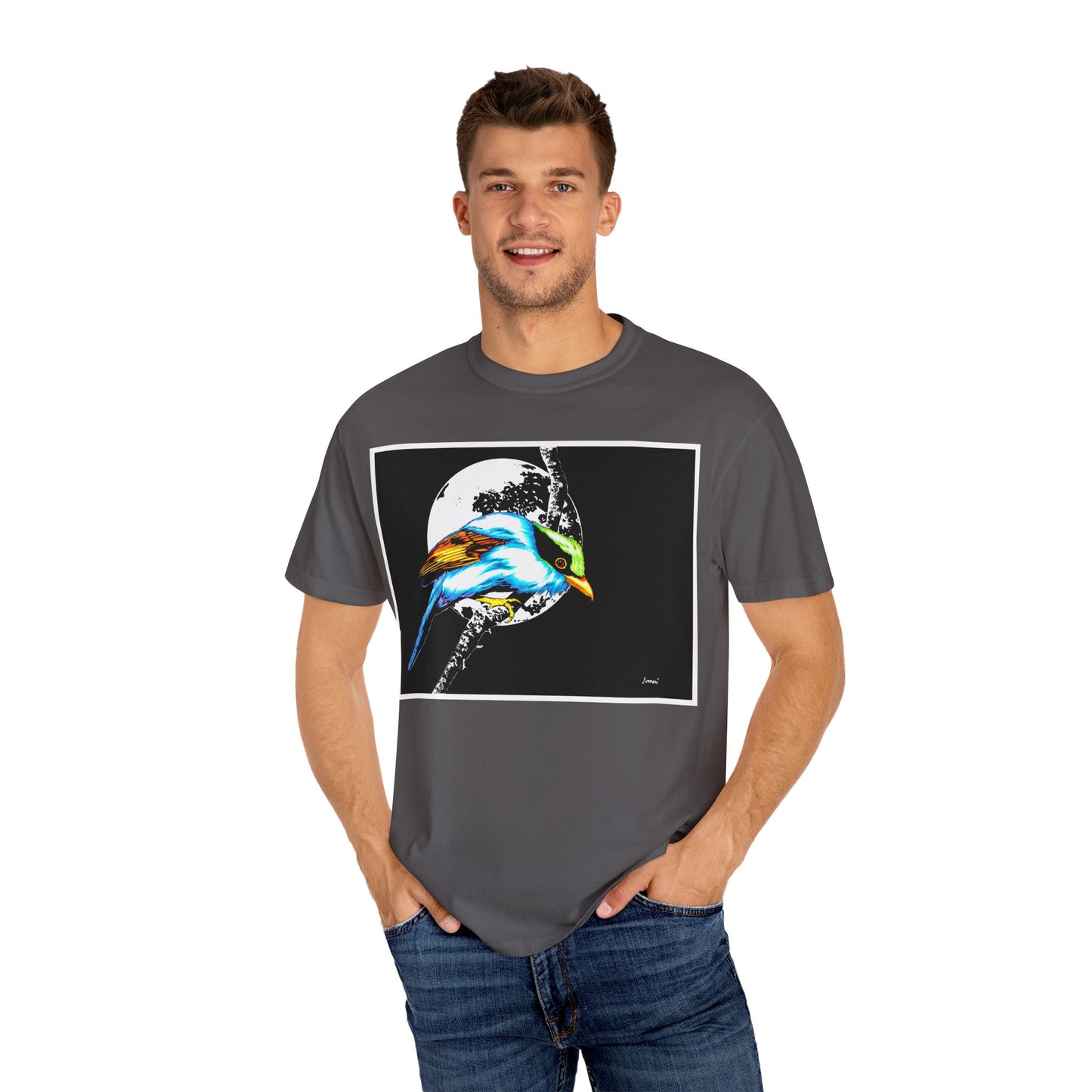 Colorful Bird Graphic Unisex T-Shirt - Nature Lover Apparel