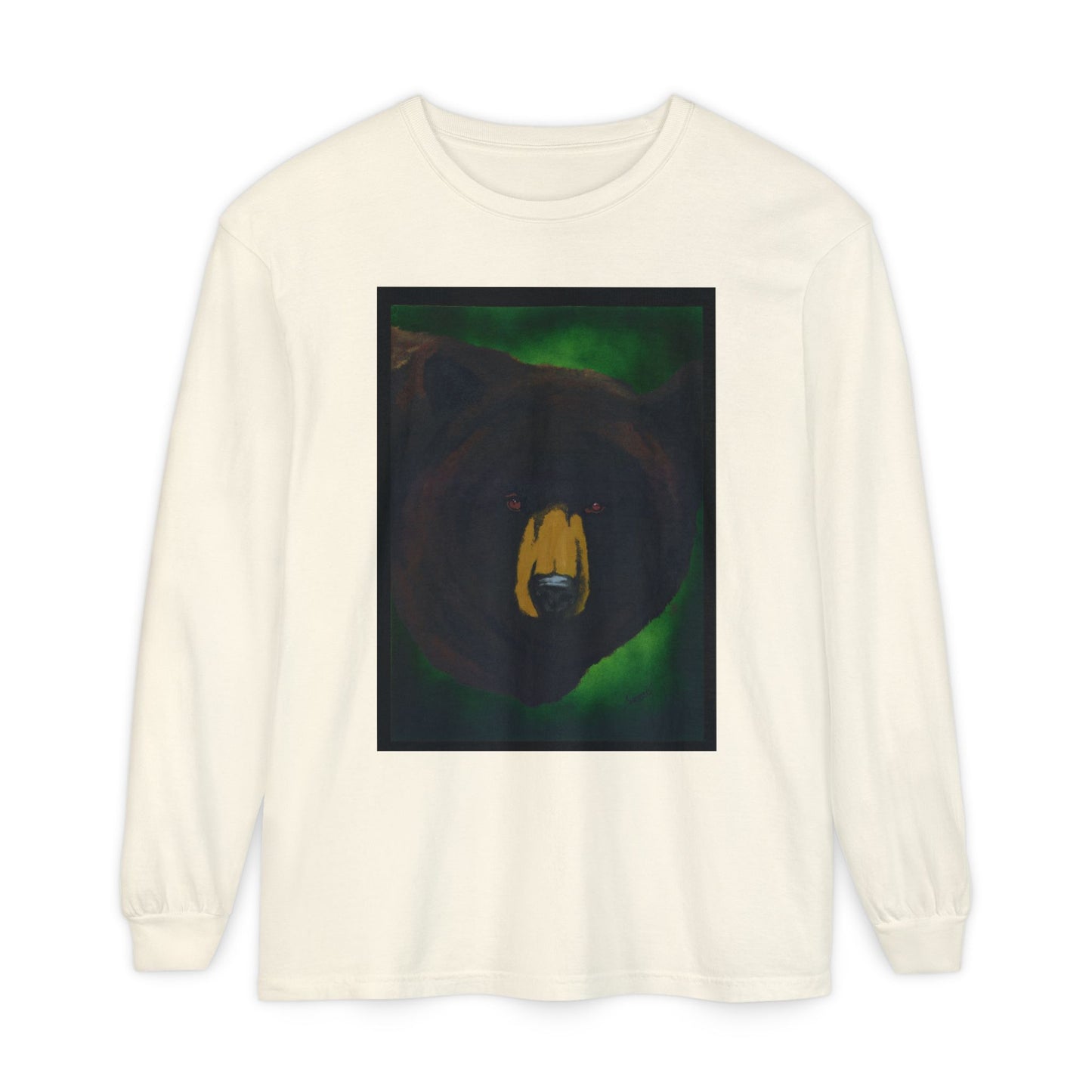 Brown Bear Portrait Long Sleeve Unisex T Shirt