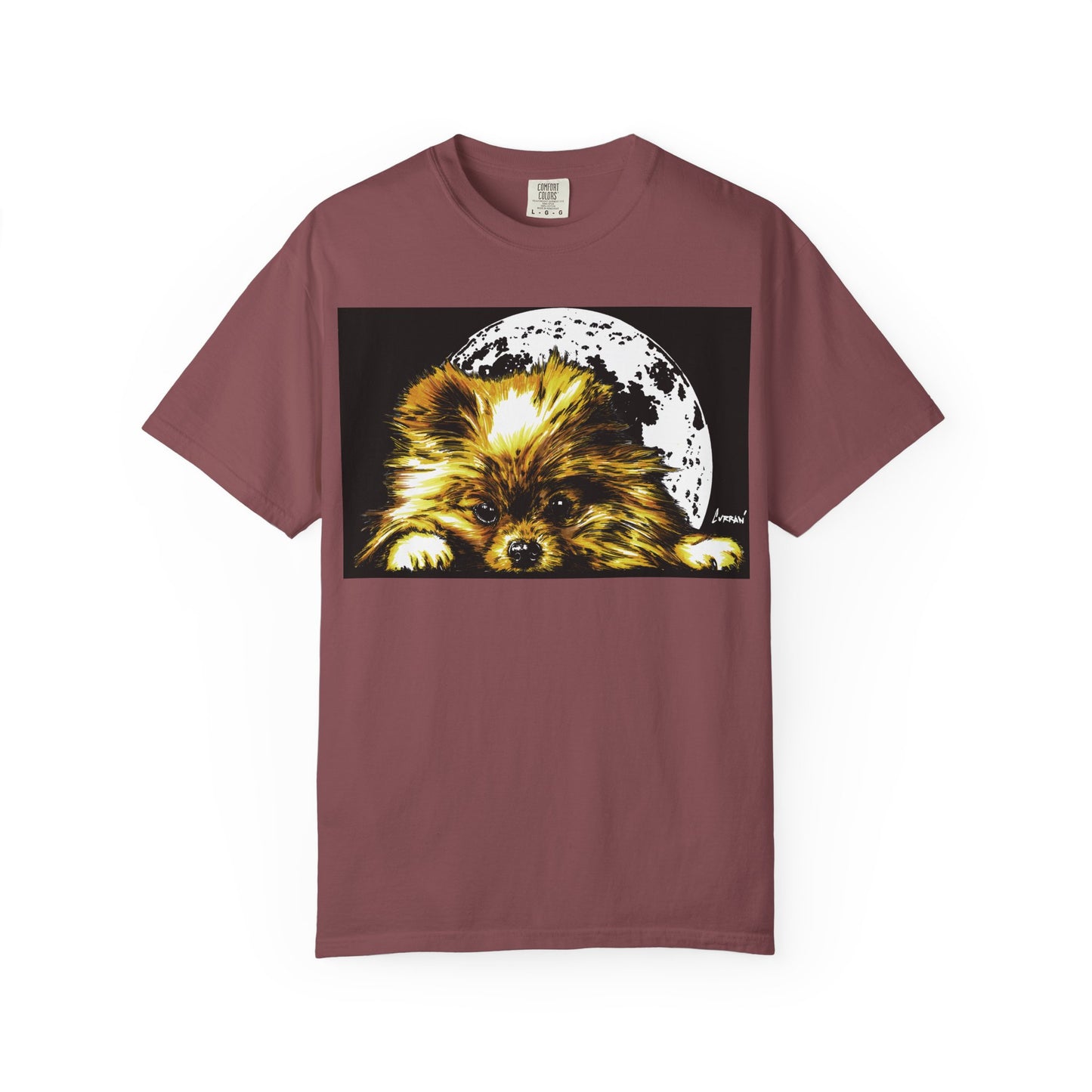 Pomeranian Unisex T-shirt - Hand Painted Art Design