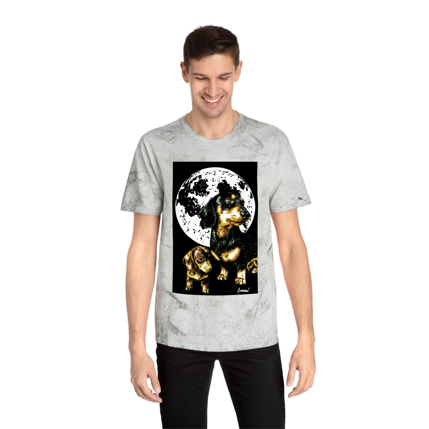 Puppy Color Blast Graphic T-Shirt - Unisex Pet Lover Tee
