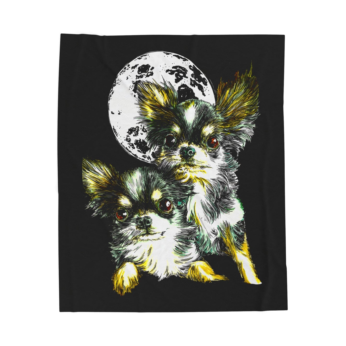 Cute Chihuahua Motif Cozy Blanket for Dog Lovers