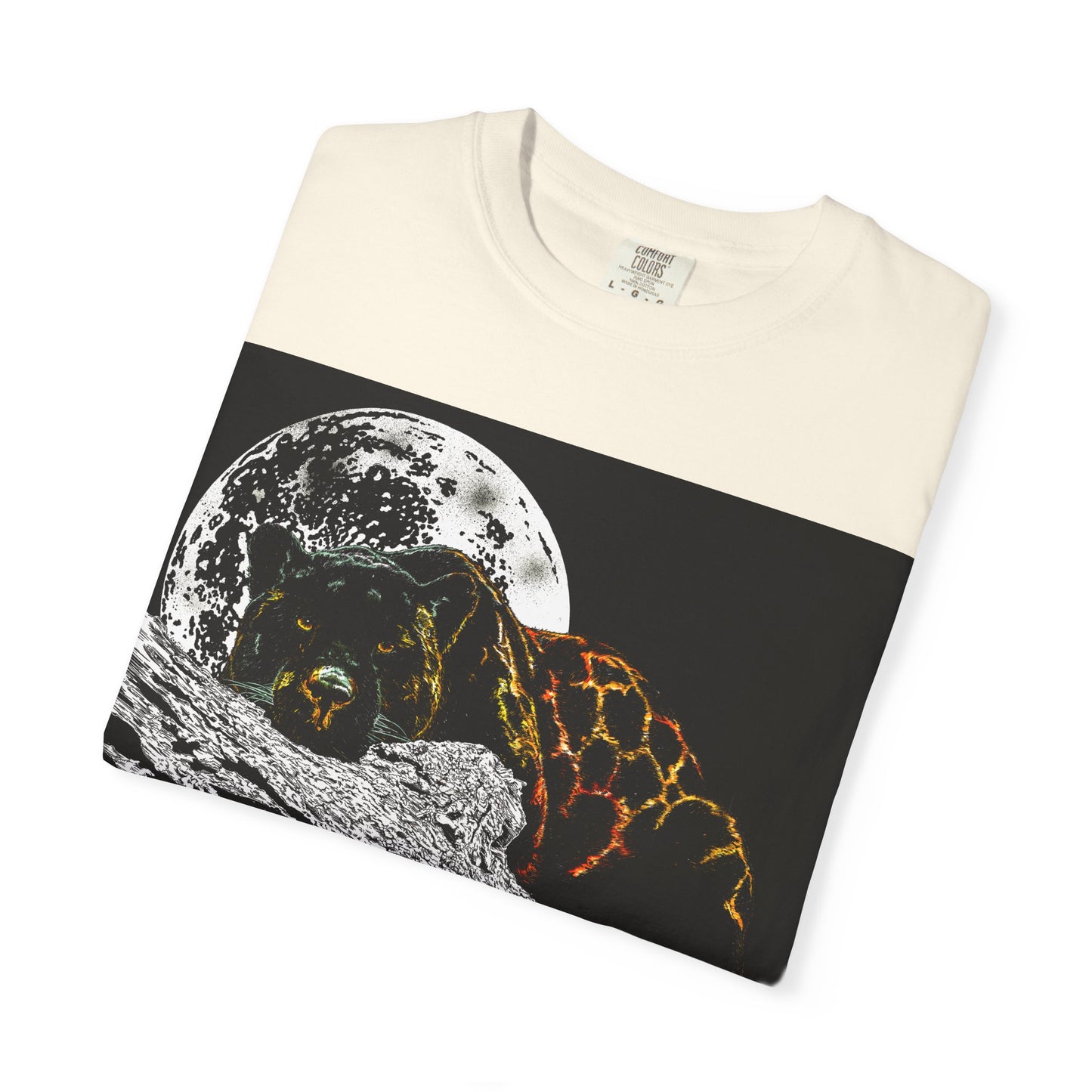 Moonlit Panther Unisex T-Shirt - Garment-Dyed Animal Tee