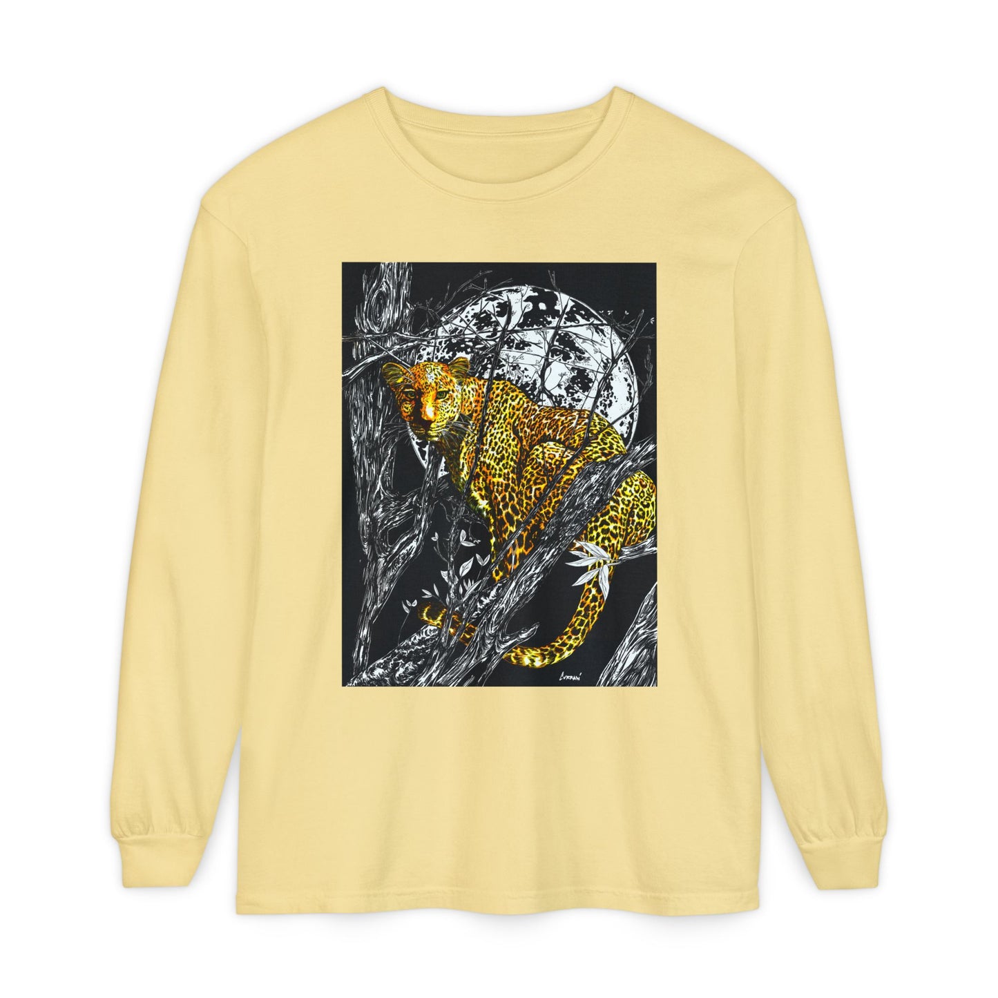Wild Cheetah Unisex Long Sleeve T Shirt Eco-Friendly
