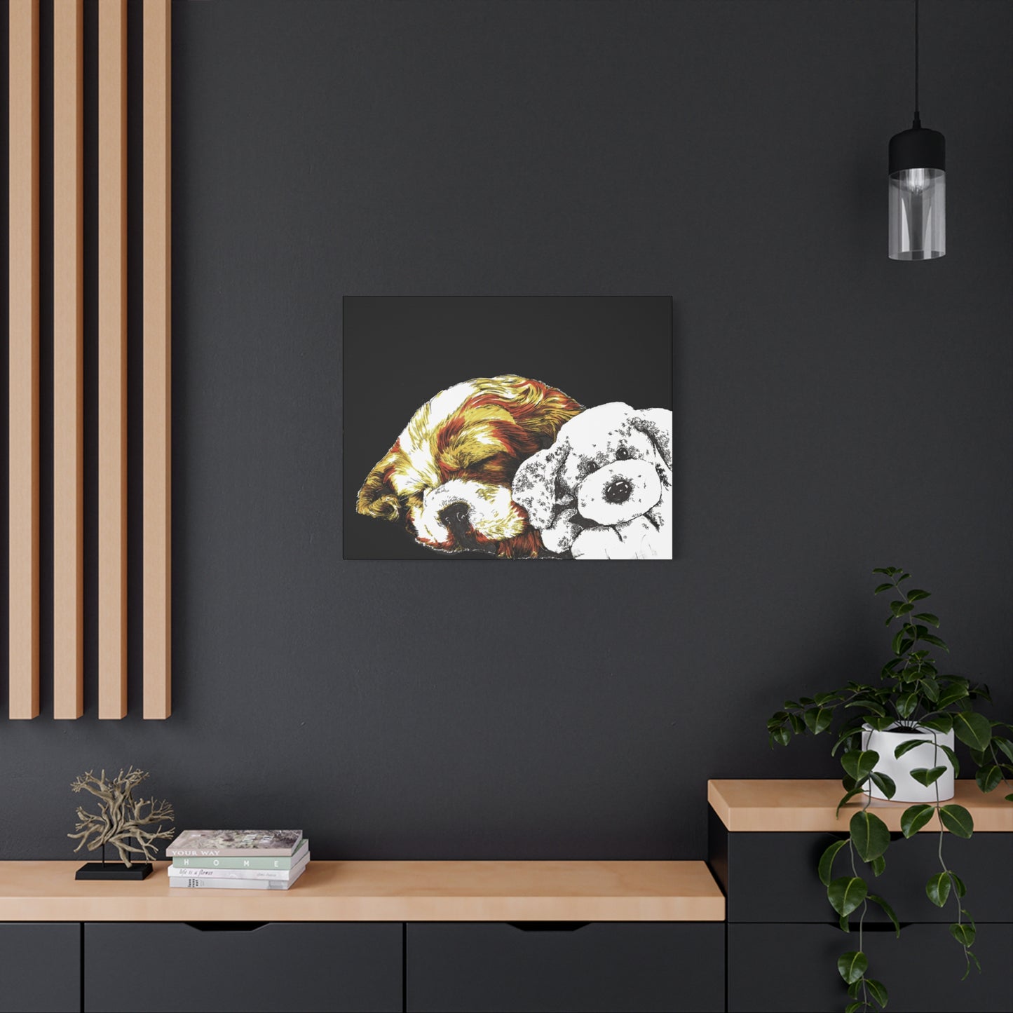 Cocker Spaniel Puppy Print, Hand-Drawn Dog Art