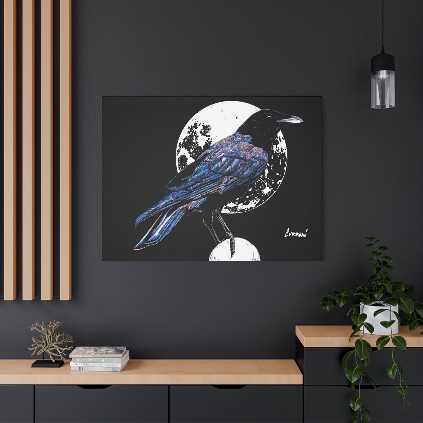 Crow Art – Original Hand-Drawn Unique, Detailed Illustration