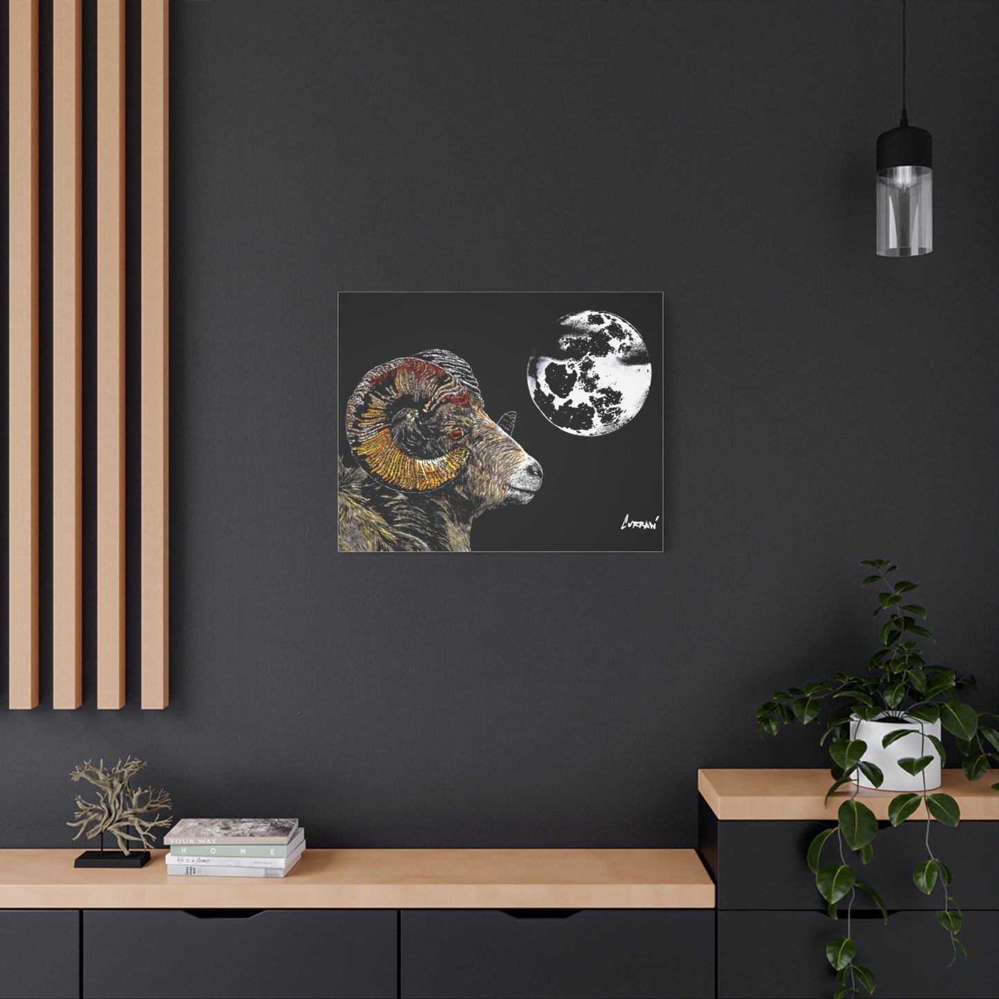 Mountain Ram Canvas Print - Art Print on Stretched Canvas