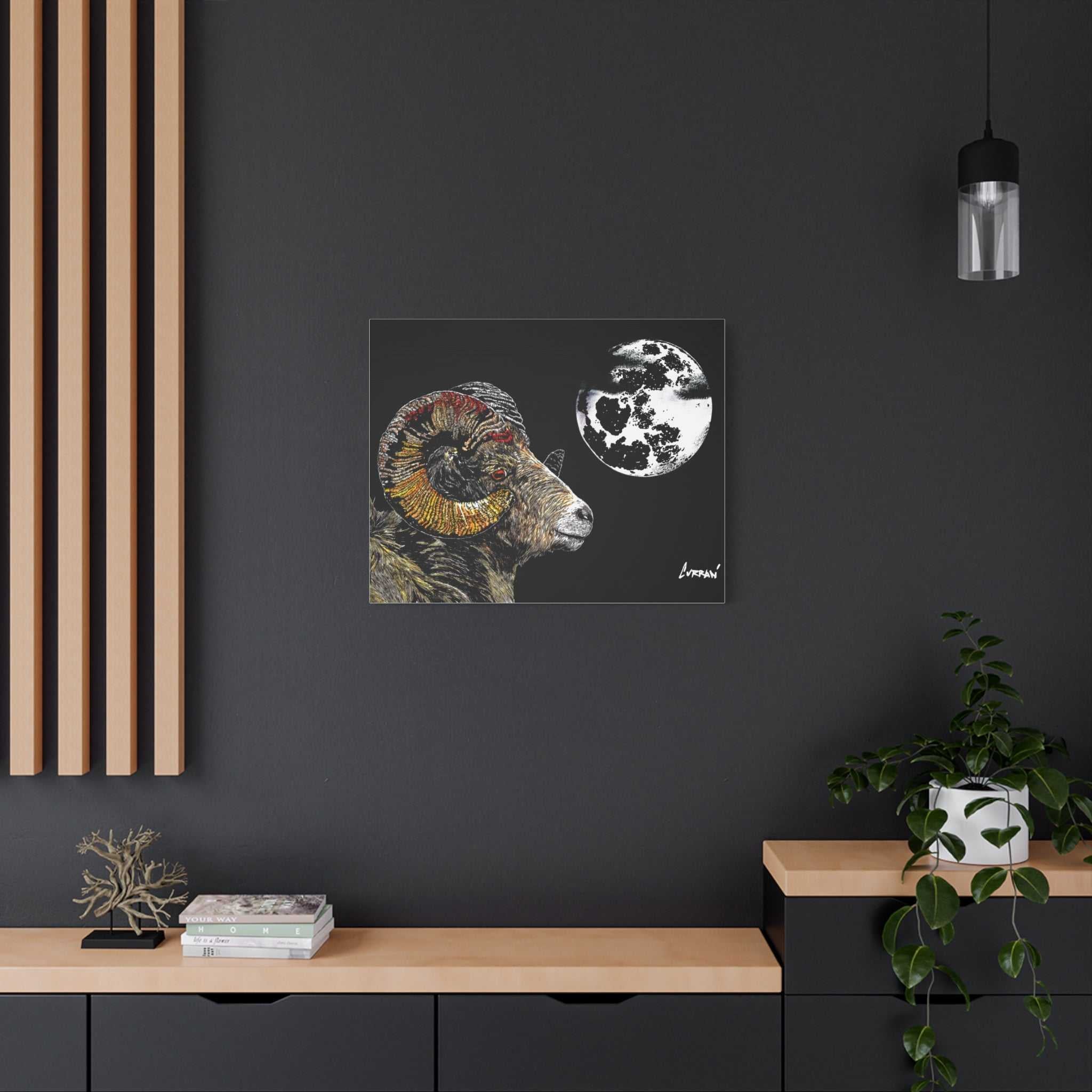 Mountain Ram Canvas Print - Art Print on Stretched Canvas