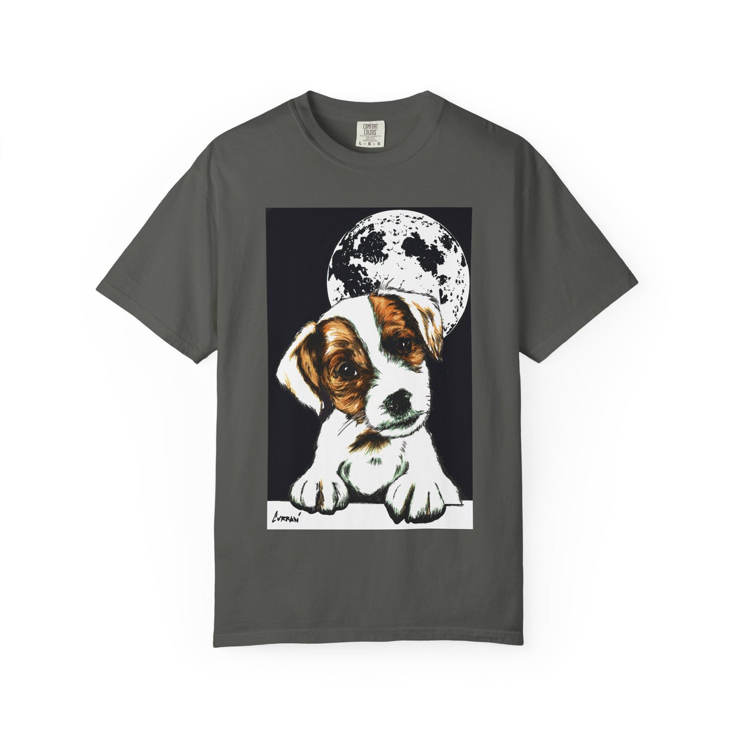 Moonlit Beagle Puppy Unisex Garment-Dyed T-shirt – Perfect for Animal Lovers