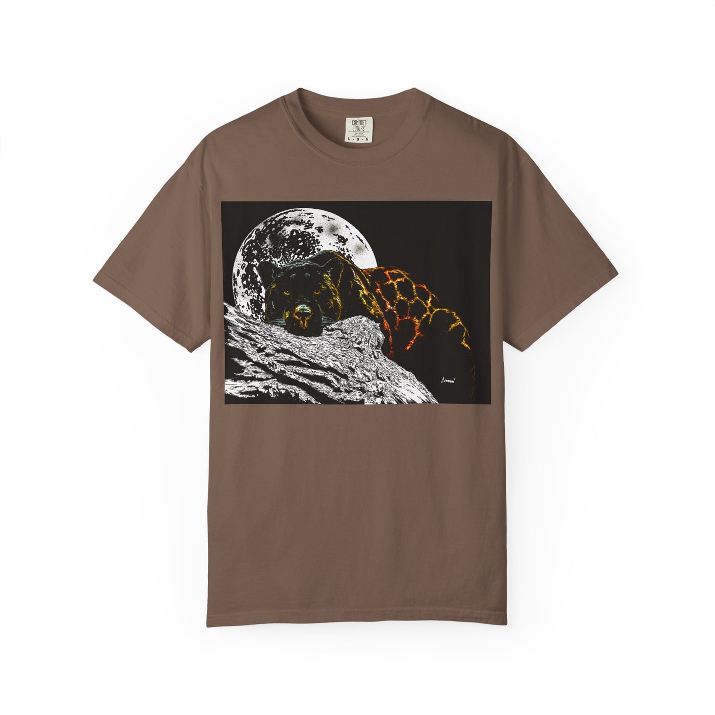 Moonlit Panther Unisex T-Shirt - Garment-Dyed Animal Tee