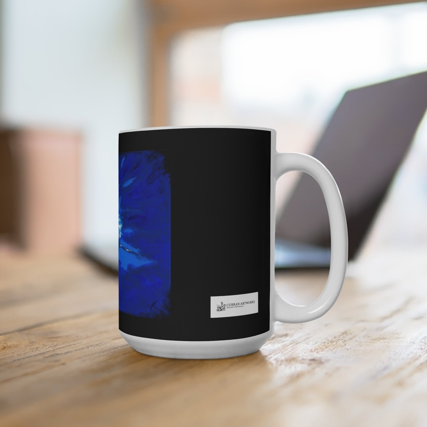 Bold Shark Art 15oz Mug - Perfect Gift for Ocean Lovers
