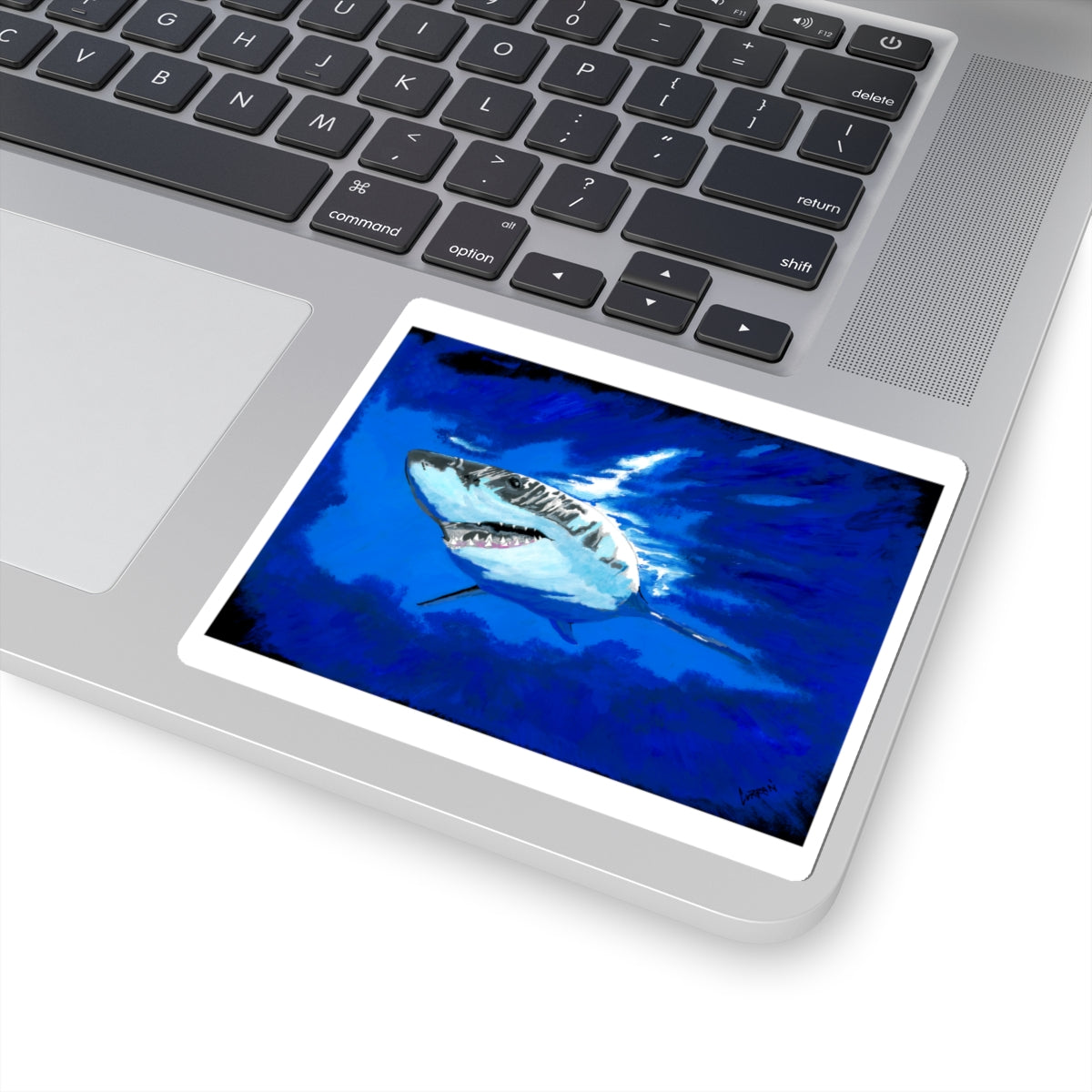 Shark Kiss-Cut Stickers - Ocean Wildlife Laptop & Water Bottle Decor