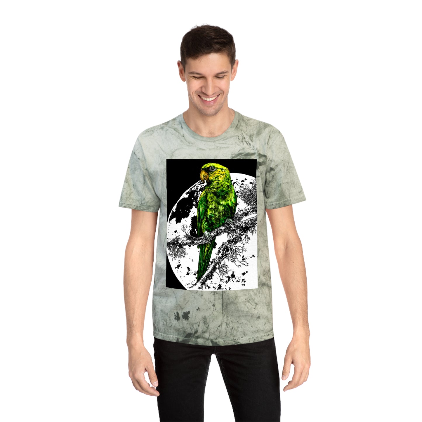Parrot Color Blast Unisex T-Shirt - Vibrant Bird Art Tee