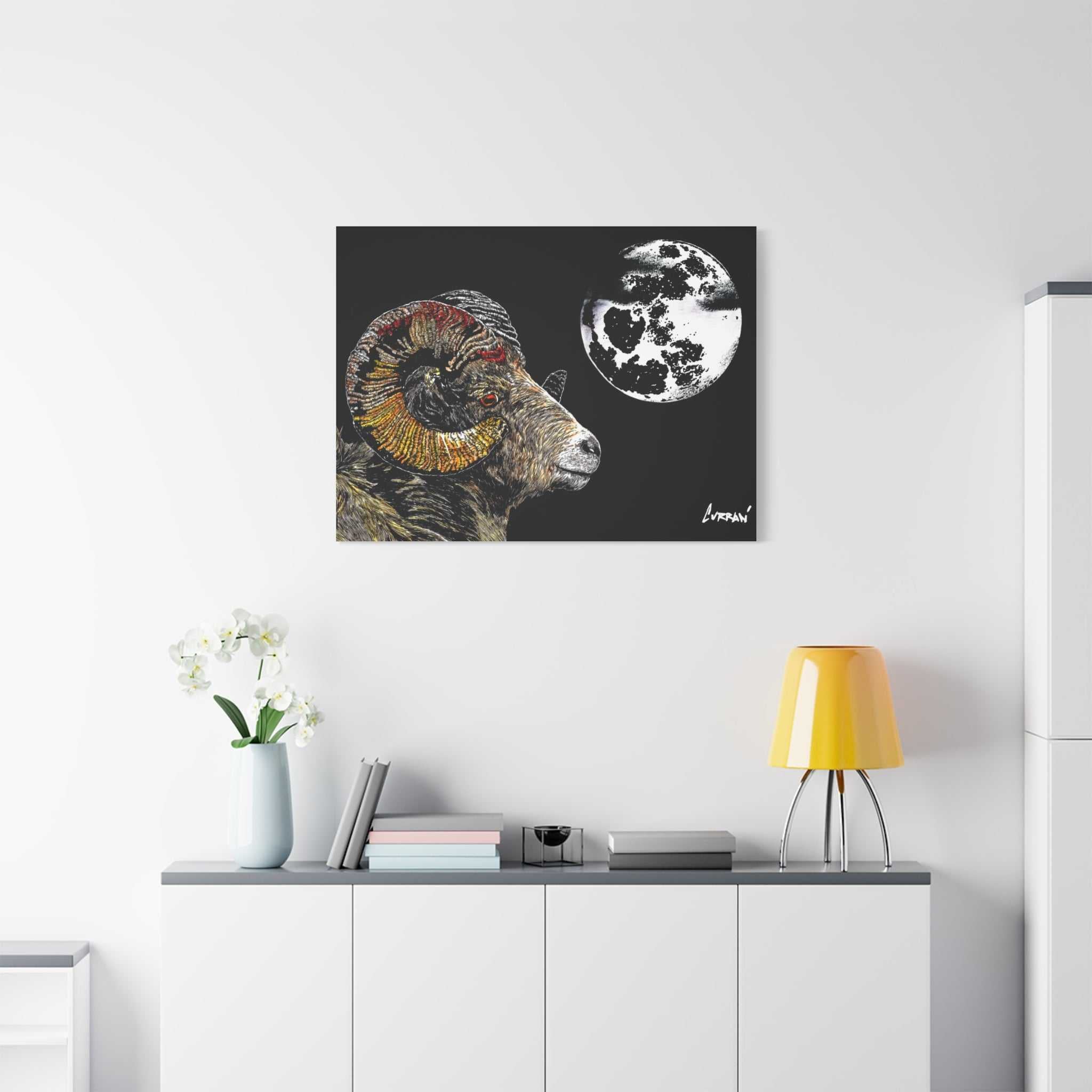 Mountain Ram Canvas Print - Art Print on Stretched Canvas
