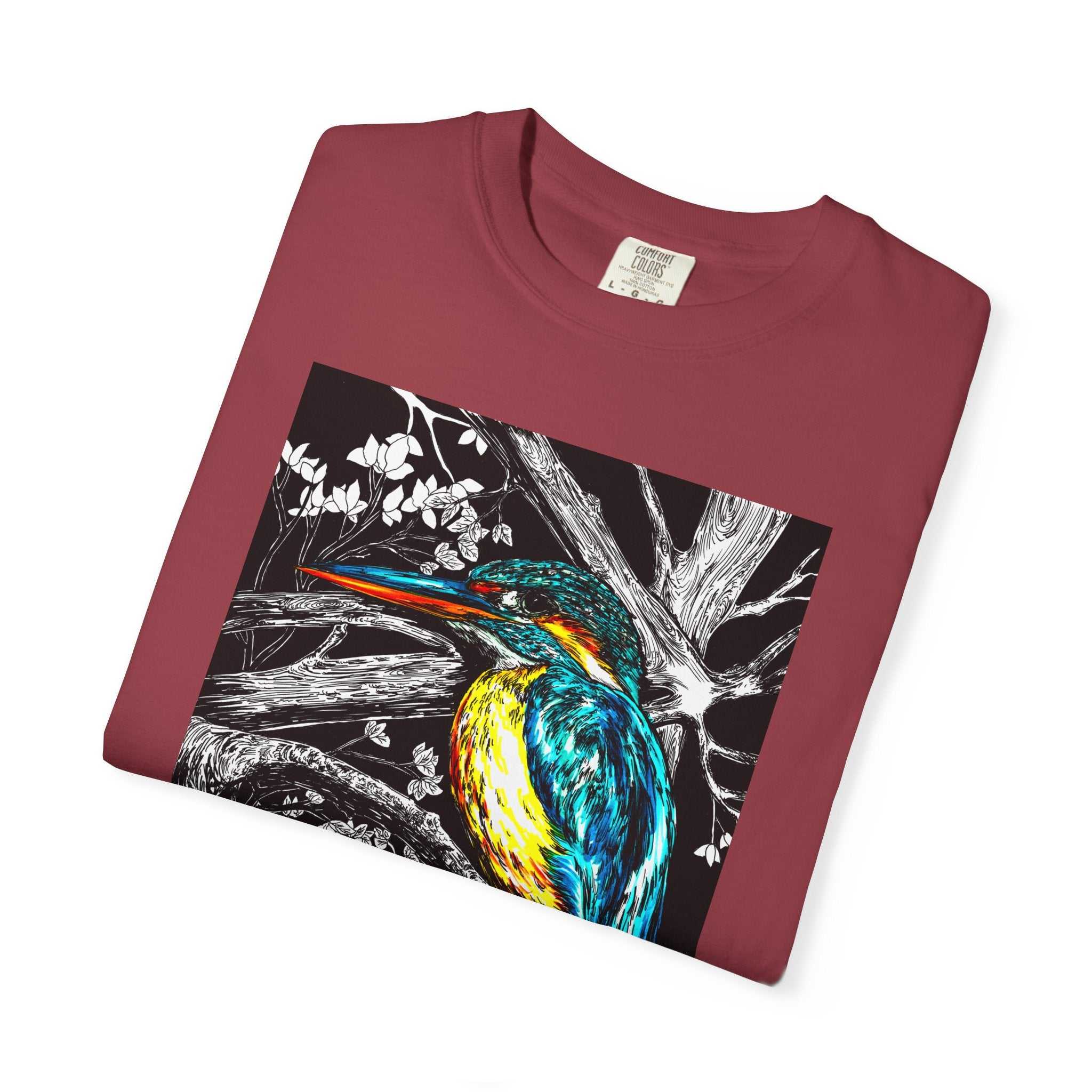 Discover the perfect shirt for nature lovers with our Kingfisher Graphic Unisex T-Shirt - Nature Lover's Tee. Stand out in style!