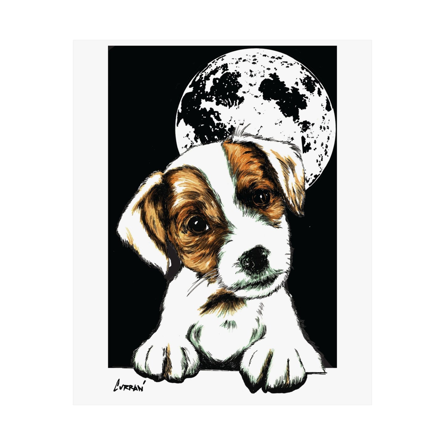 Adorable Beagle Satin Poster - Perfect for Animal Lovers