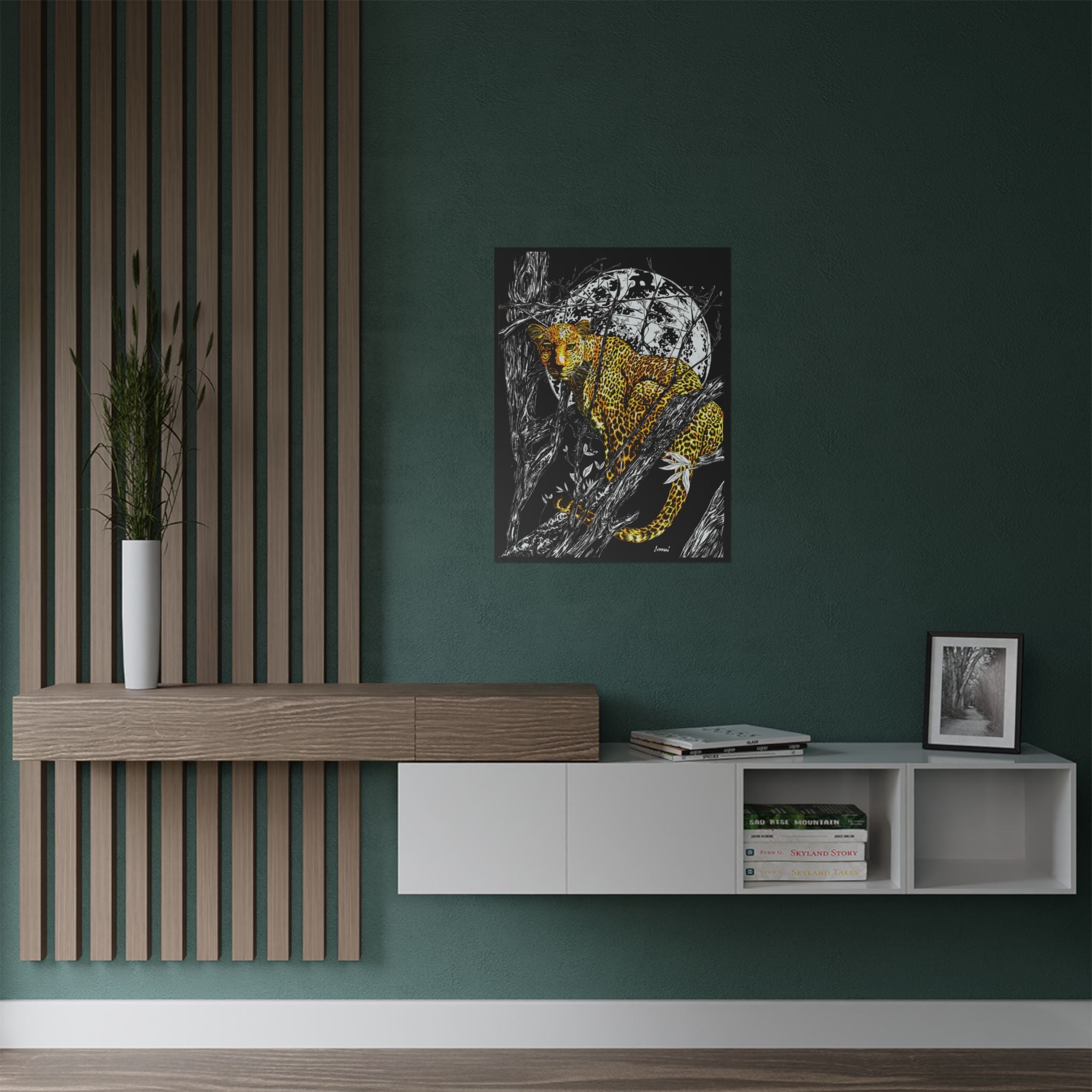 Majestic Leopard Satin Poster - 300gsm Art Print