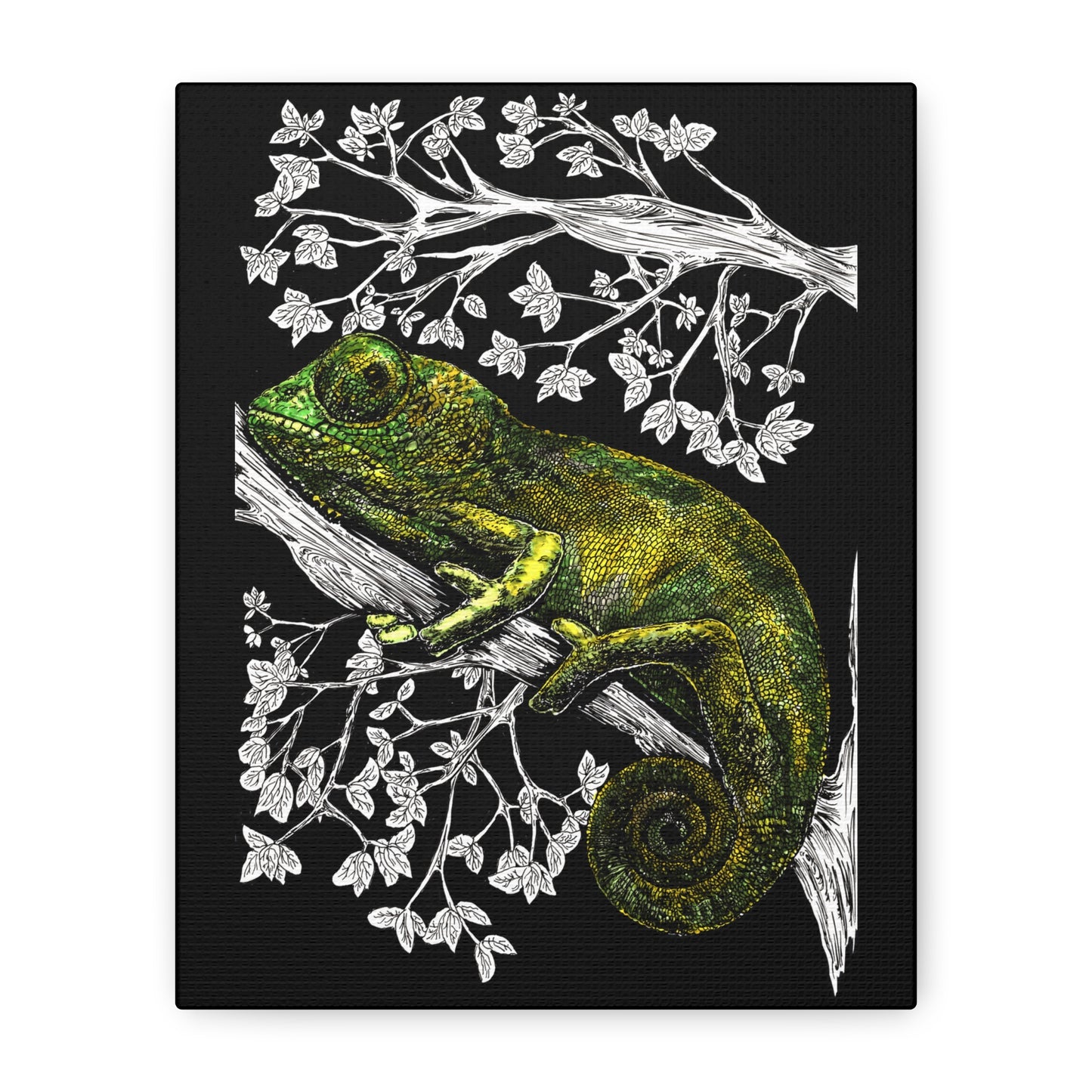 Chameleon in Tree Wall Art Print of the Original wall art