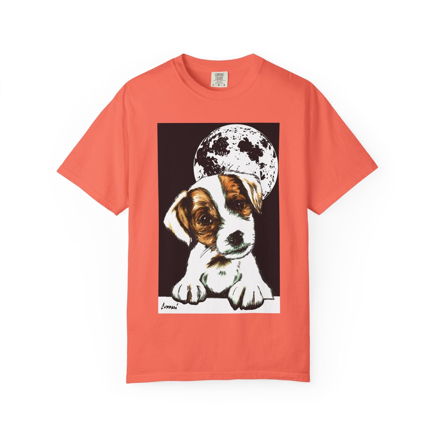 Moonlit Beagle Puppy Unisex Garment-Dyed T-shirt – Perfect for Animal Lovers