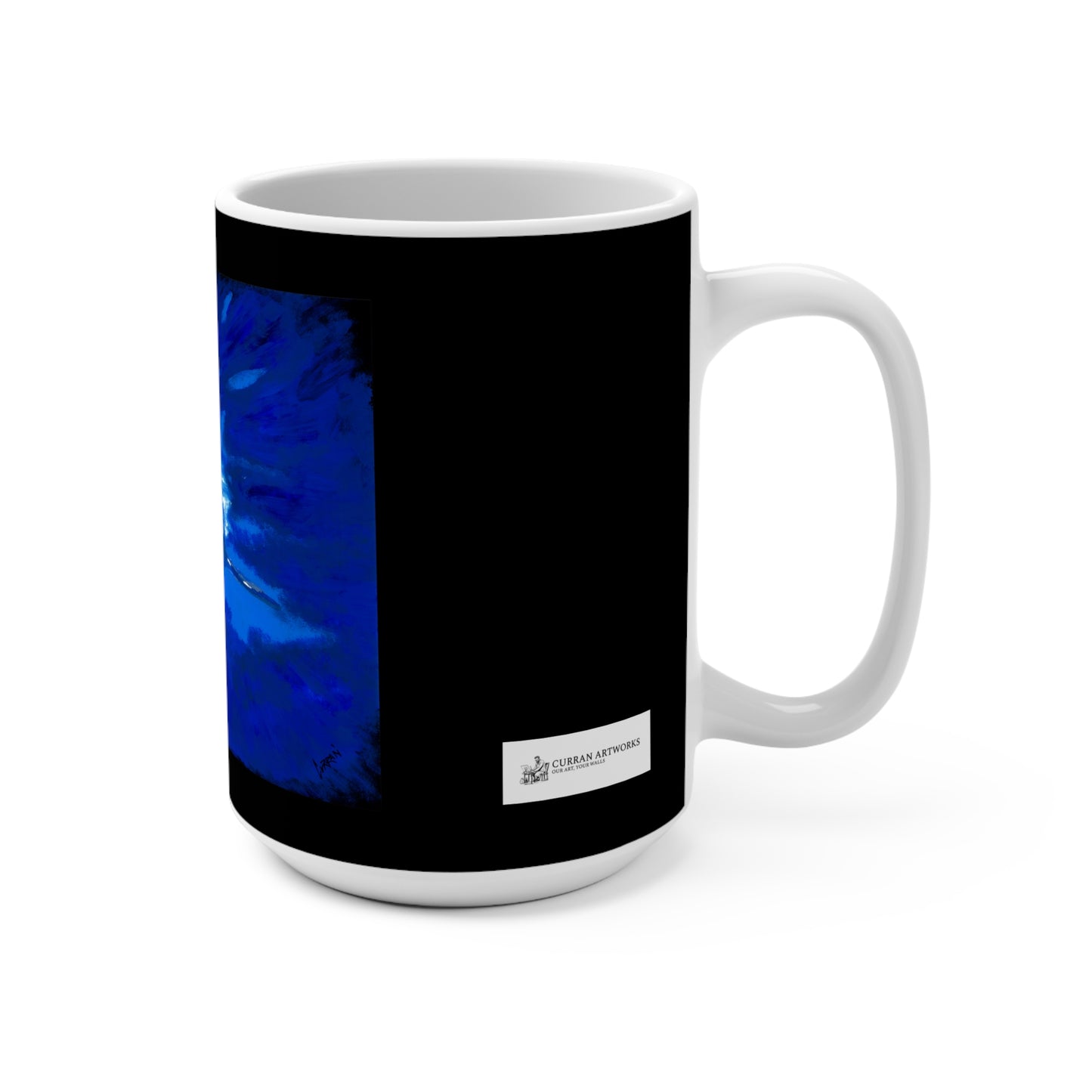 Bold Shark Art 15oz Mug - Perfect Gift for Ocean Lovers