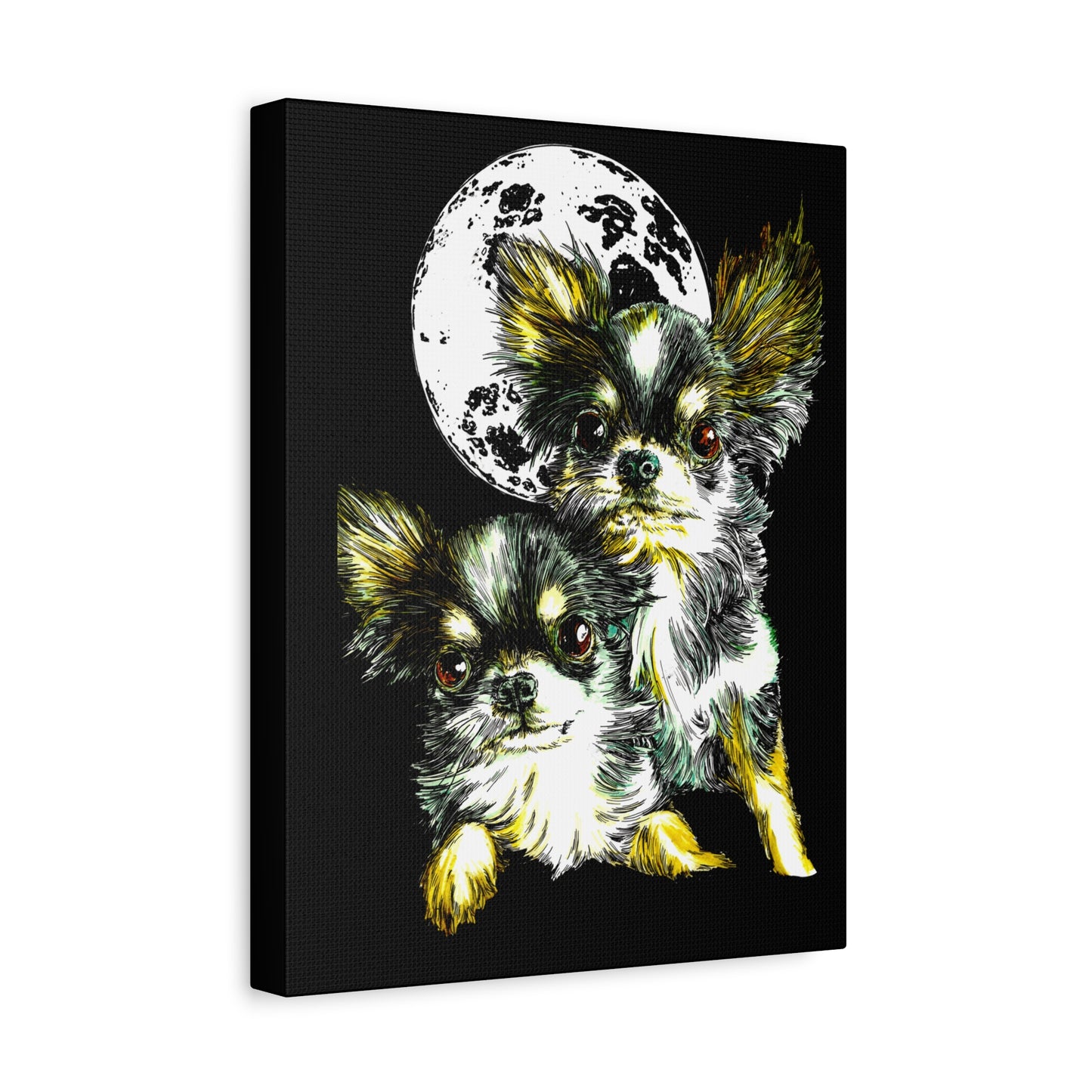 Chihuahuas Wall Art Print of the Original, hand drawn art