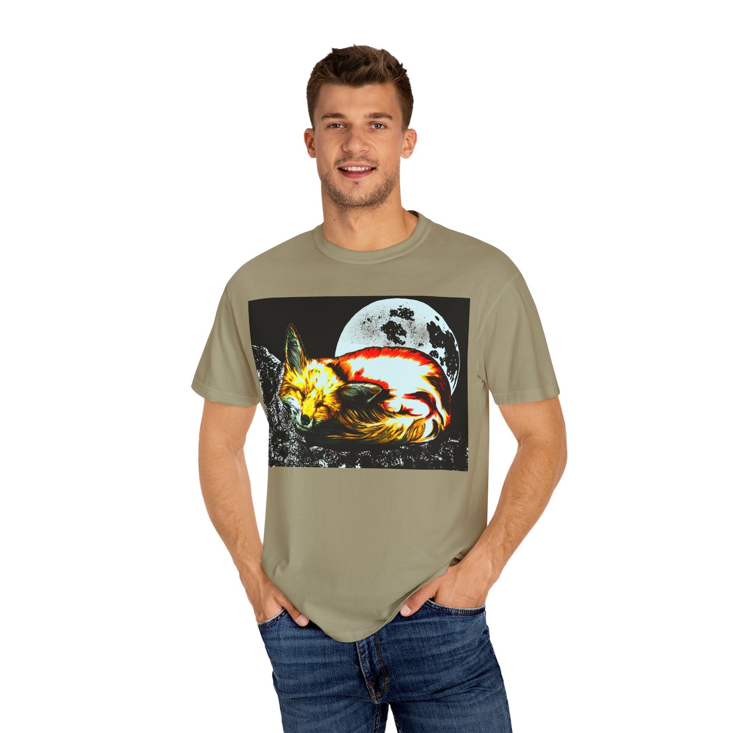 Dreamy Red Fox Graphic Unisex T-Shirt - Night Vibes