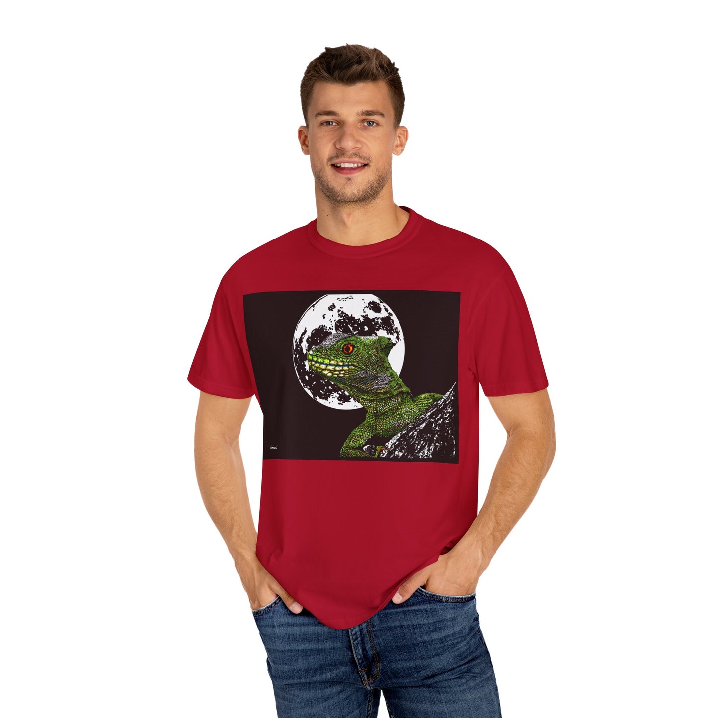 Moonlit Gecko Graphic Unisex T-Shirt
