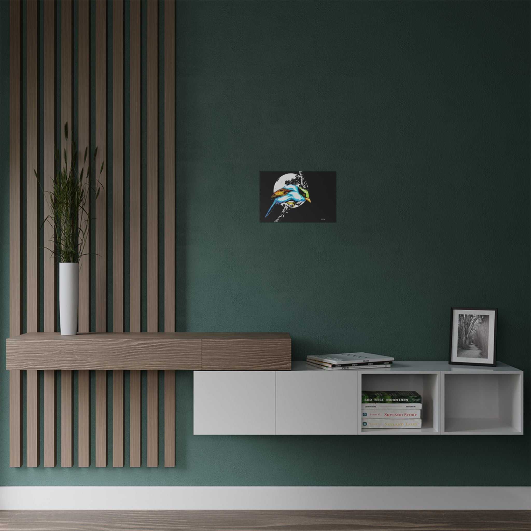 Bring nature's beauty into your space with our Vibrant Bird Satin Poster - Wall Art Print for Nature Lovers. Elevate your walls now!