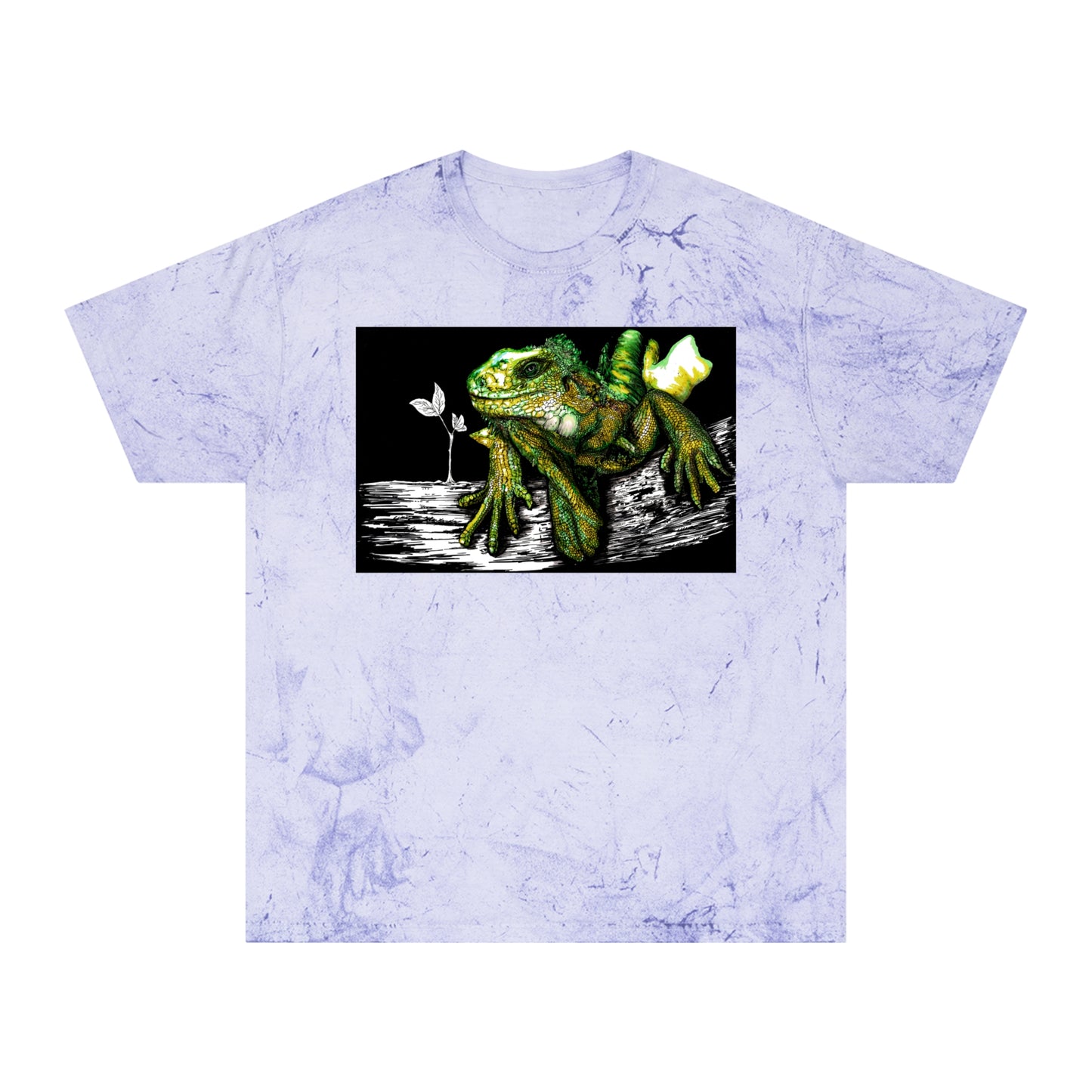 Iguana Unisex Color Blast T-Shirt - Vibrant Nature-Inspired