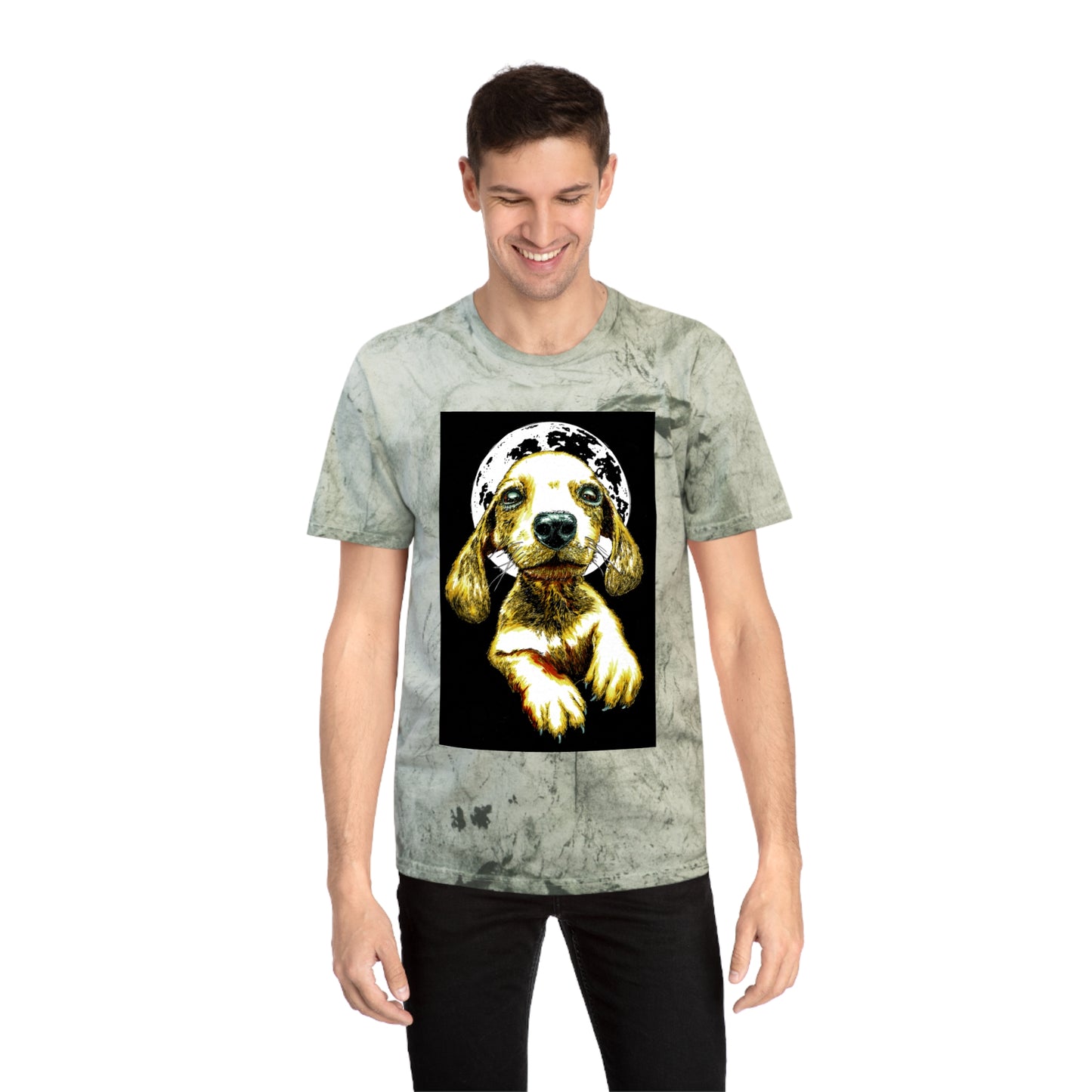 Unisex Color Blast Dog Graphic Pet Lover Tee