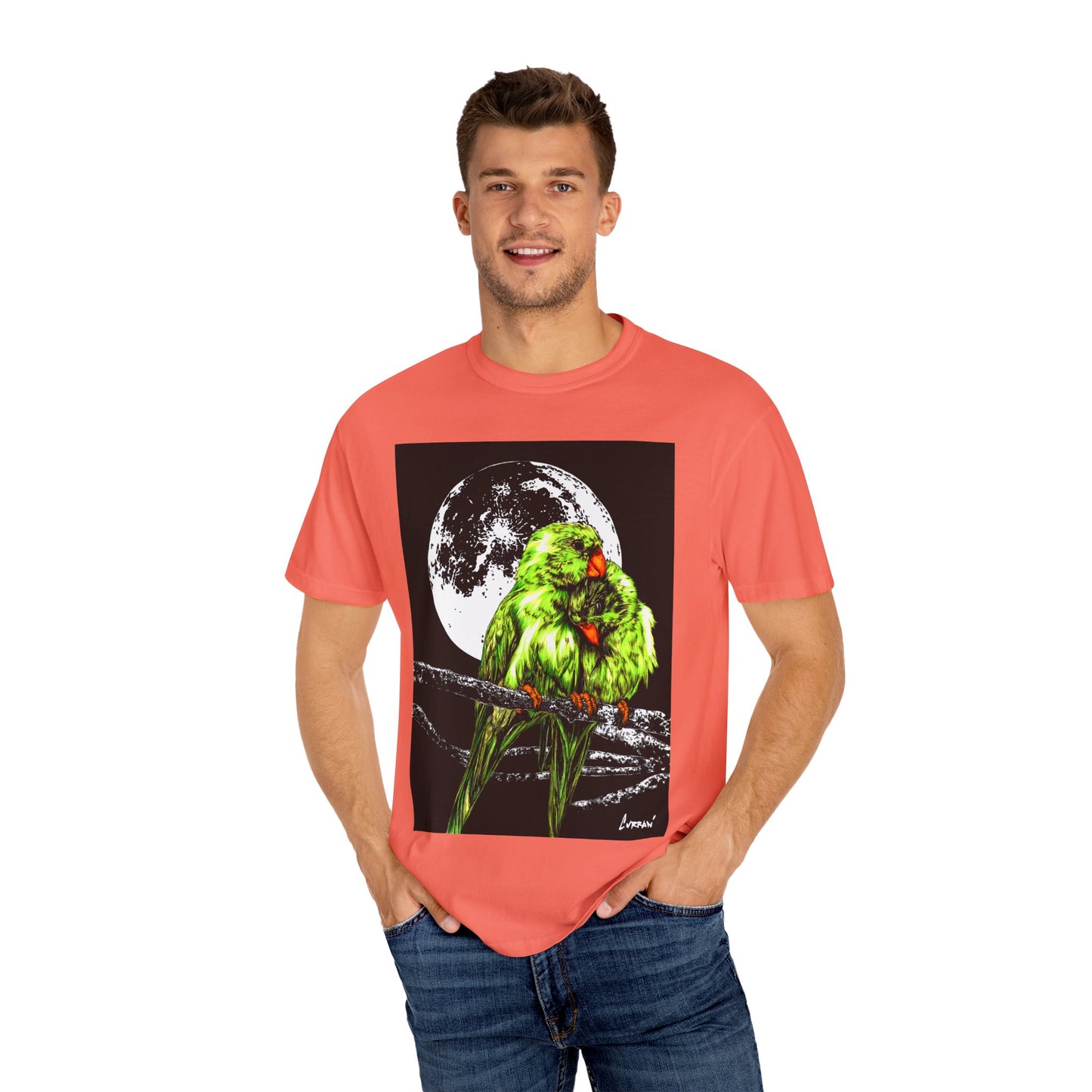 Parrots in the Moonlight Unisex T-shirt