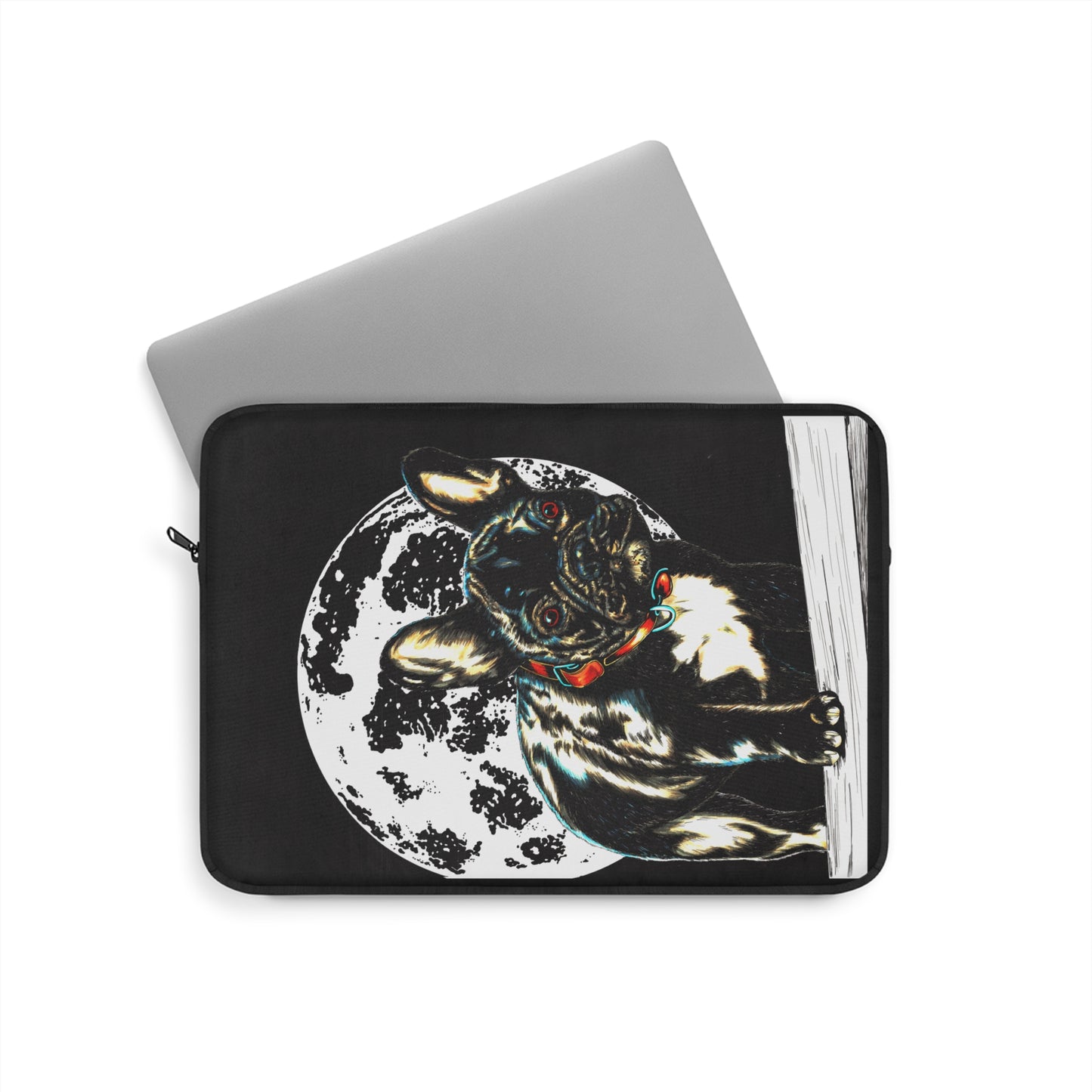 French Bulldog Moon Laptop Sleeve | Cute Pet Accessory