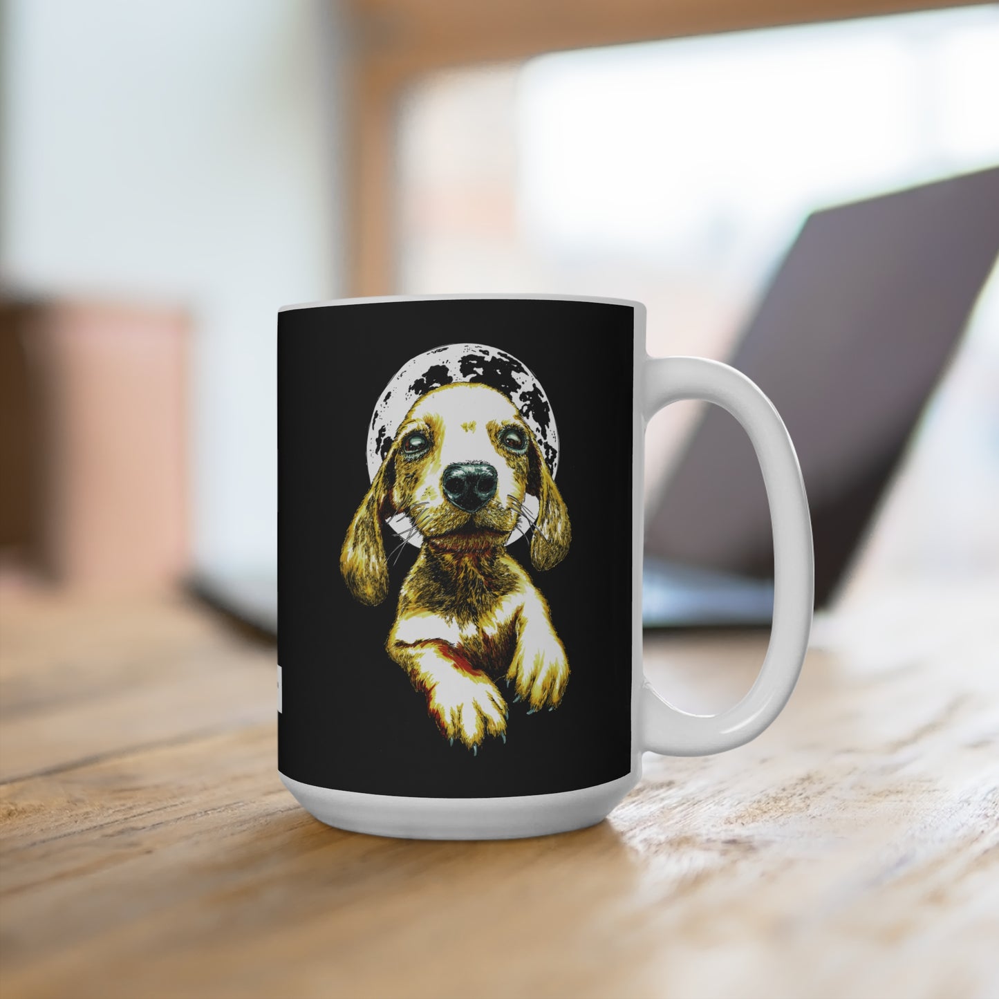Puppy Illustration 15oz Mug - Perfect Gift for Pet Lovers