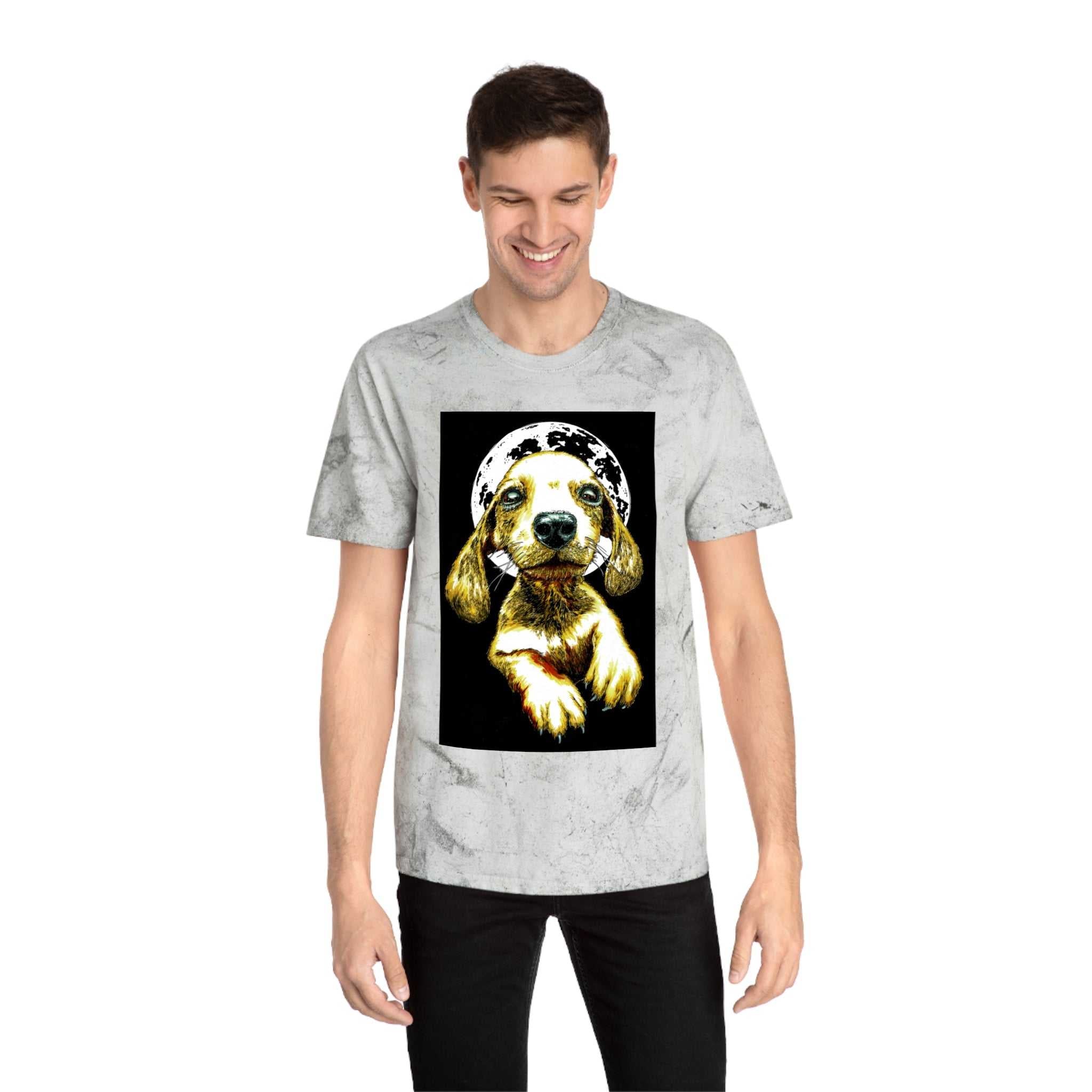 Unisex Color Blast Dog Graphic Pet Lover Tee