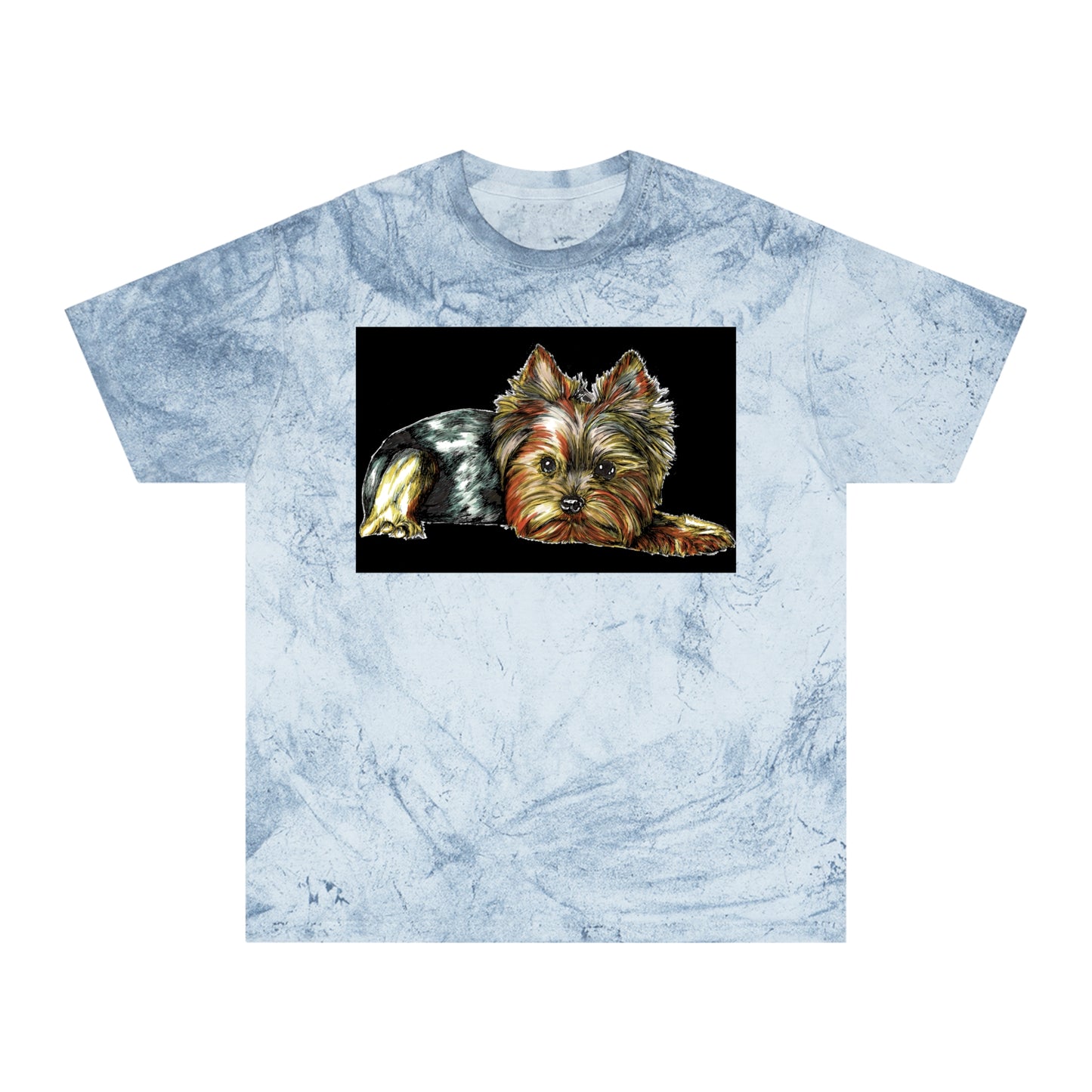 Yorkie Terrier Color Blast T-Shirt - Stylish Pet Apparel for Animal Enthusiasts
