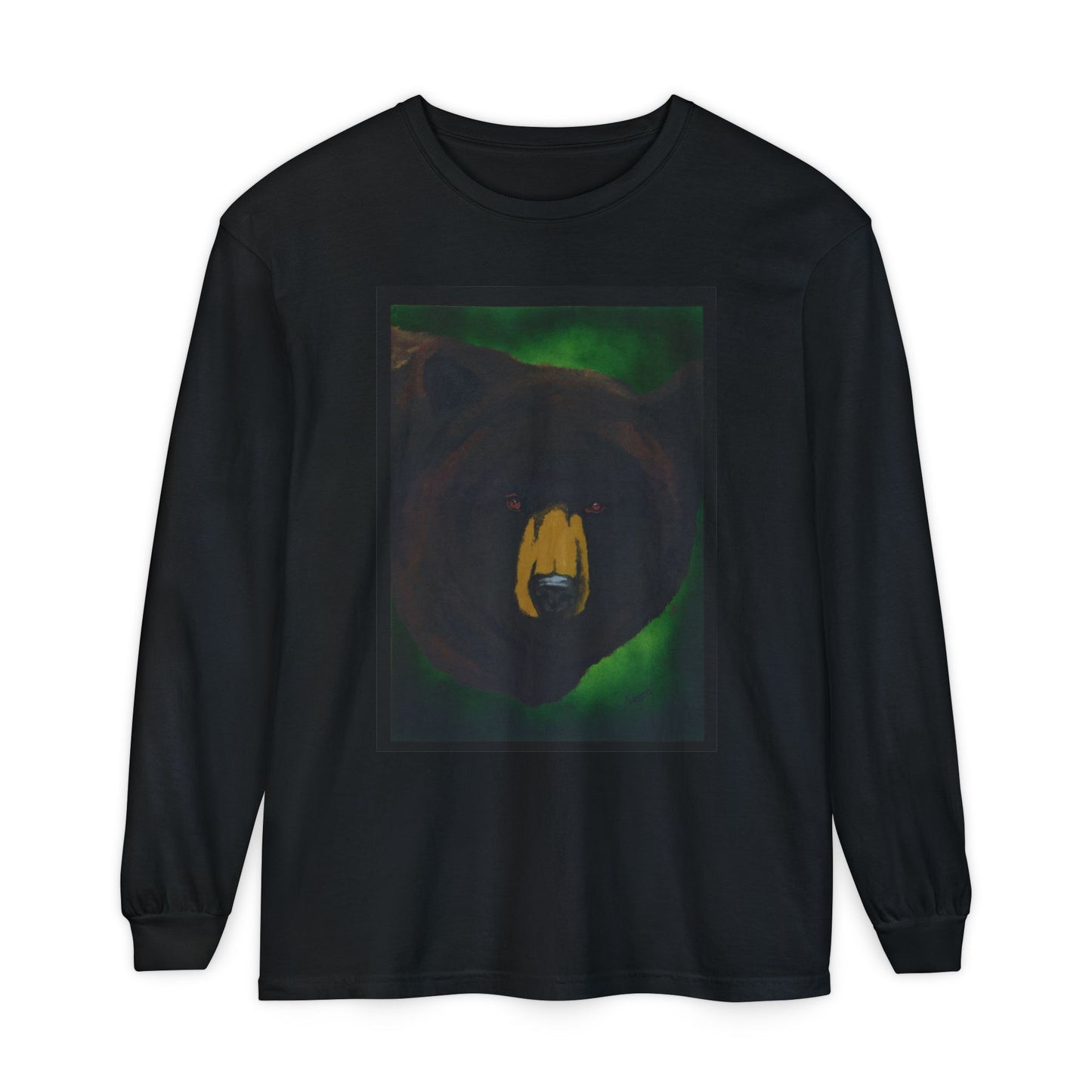 Brown Bear Portrait Long Sleeve Unisex T Shirt
