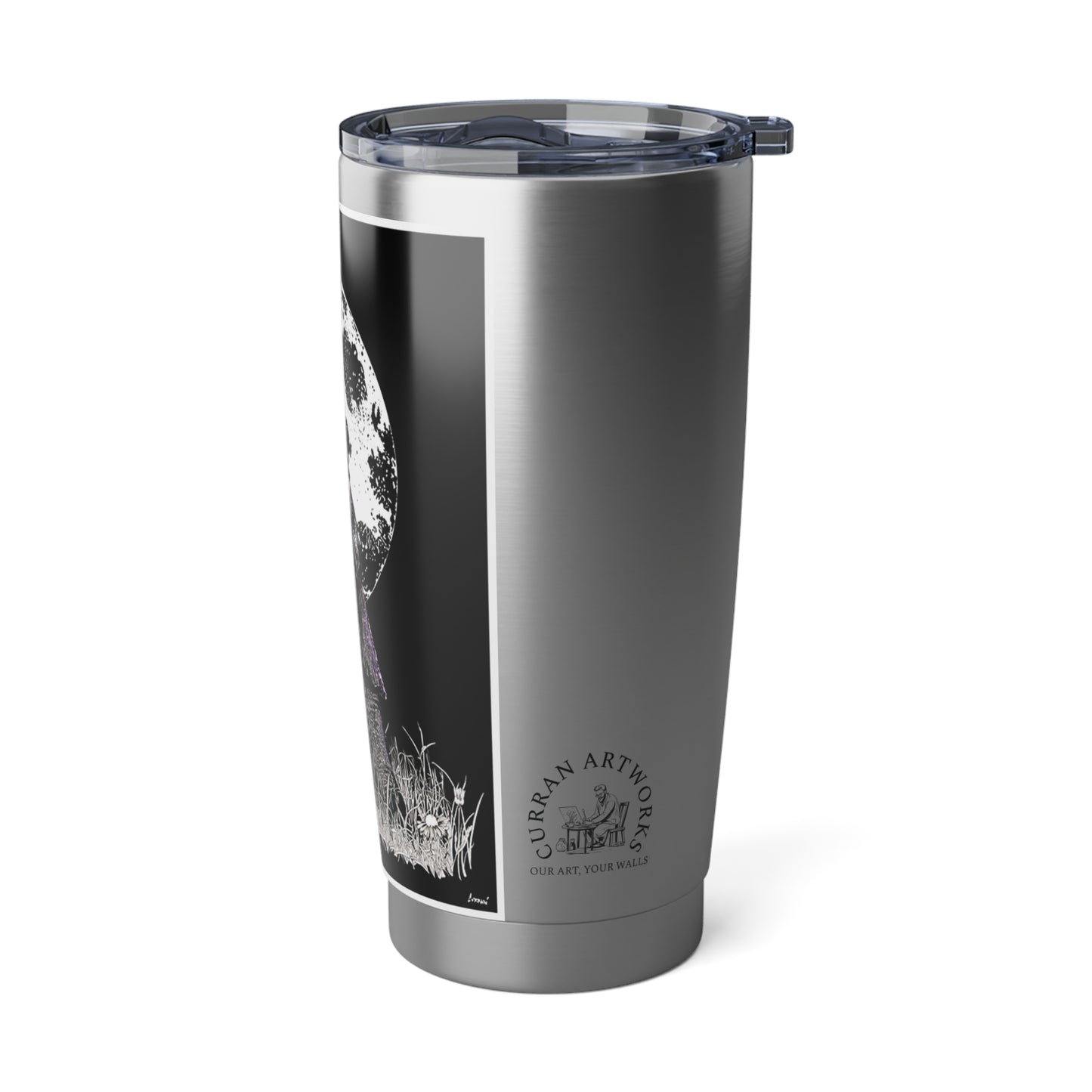 Baby Elephant Travel Mug, Original Wall Art Hand Drawn