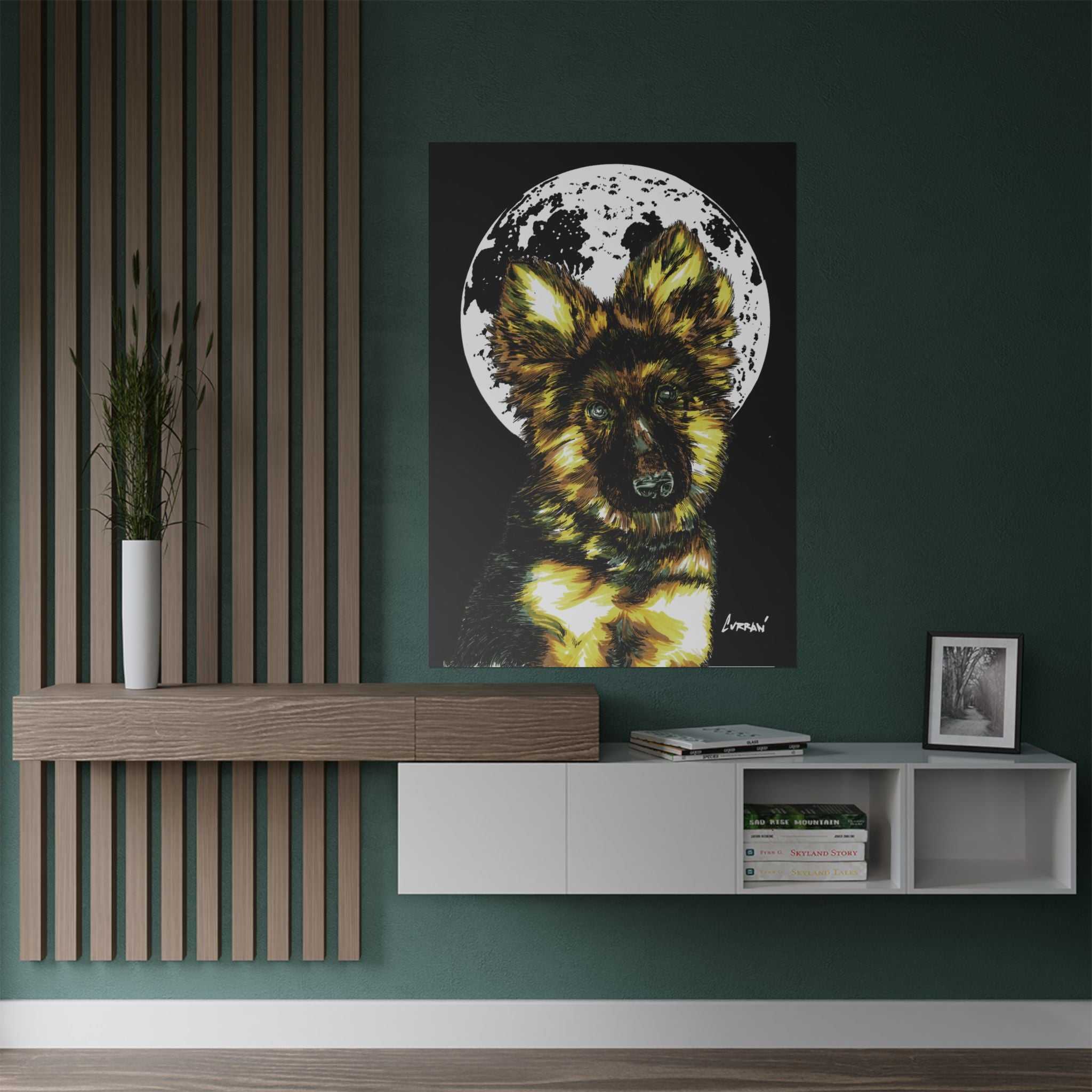 German Shepherd Satin Poster | 300gsm Art Print for Dog Lovers