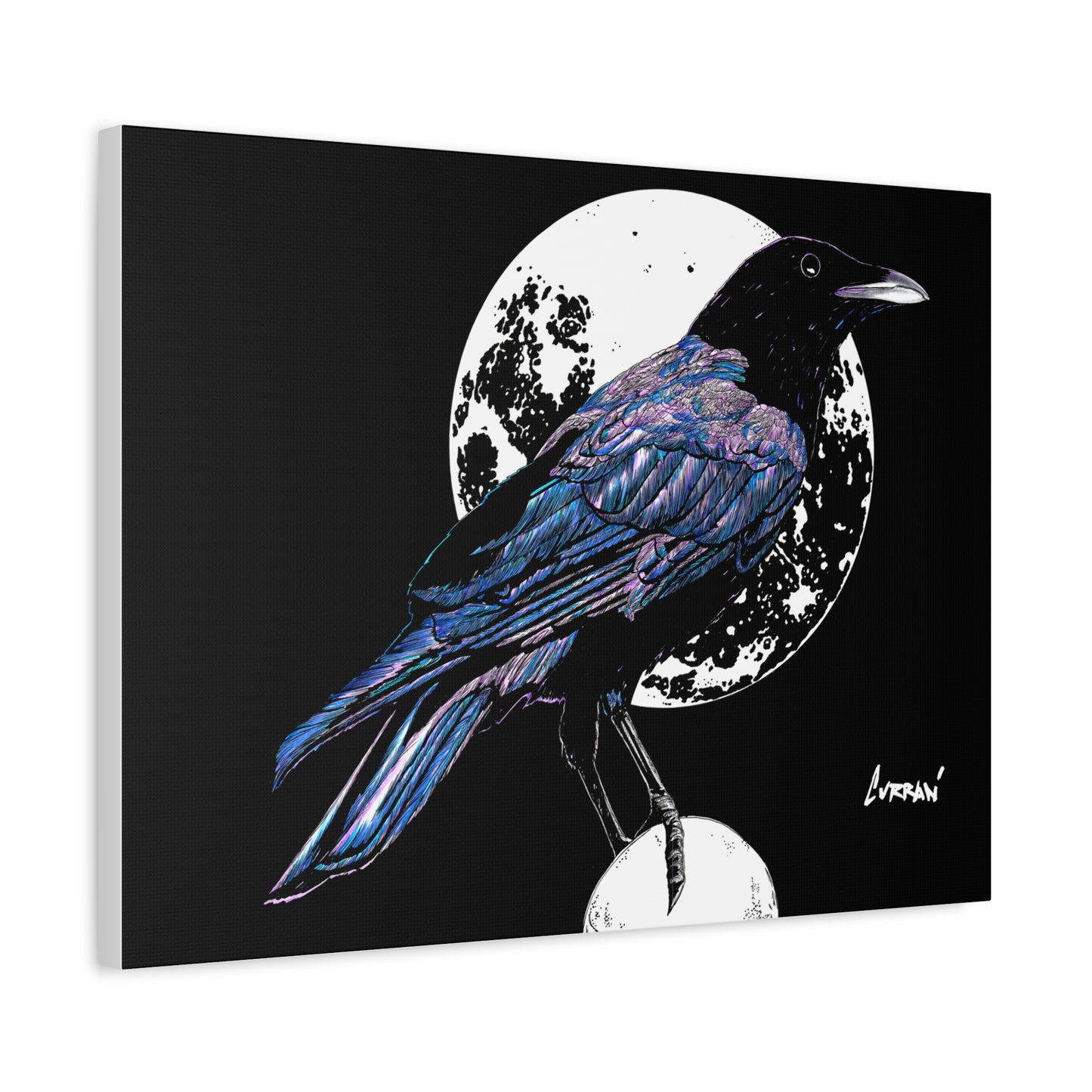Crow Art – Original Hand-Drawn Unique, Detailed Illustration