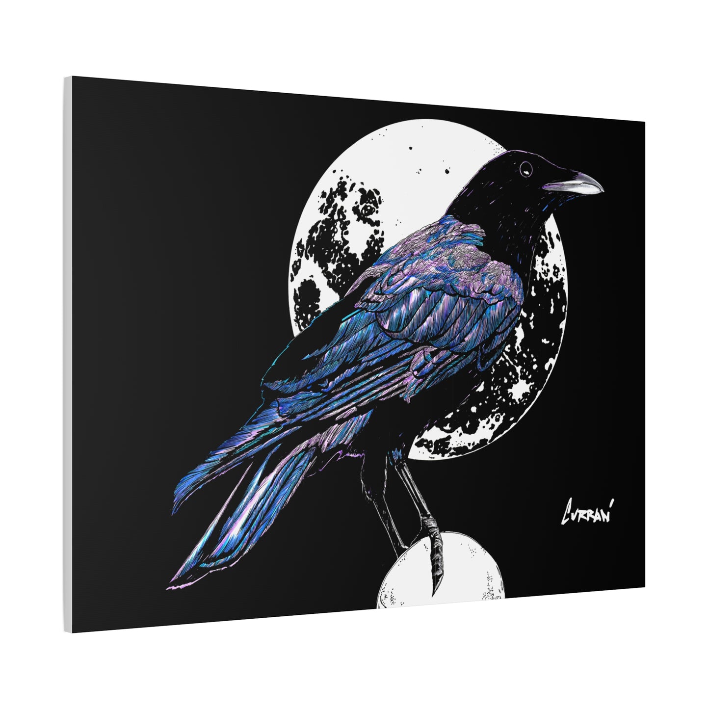 Crow Art – Original Hand-Drawn Unique, Detailed Illustration