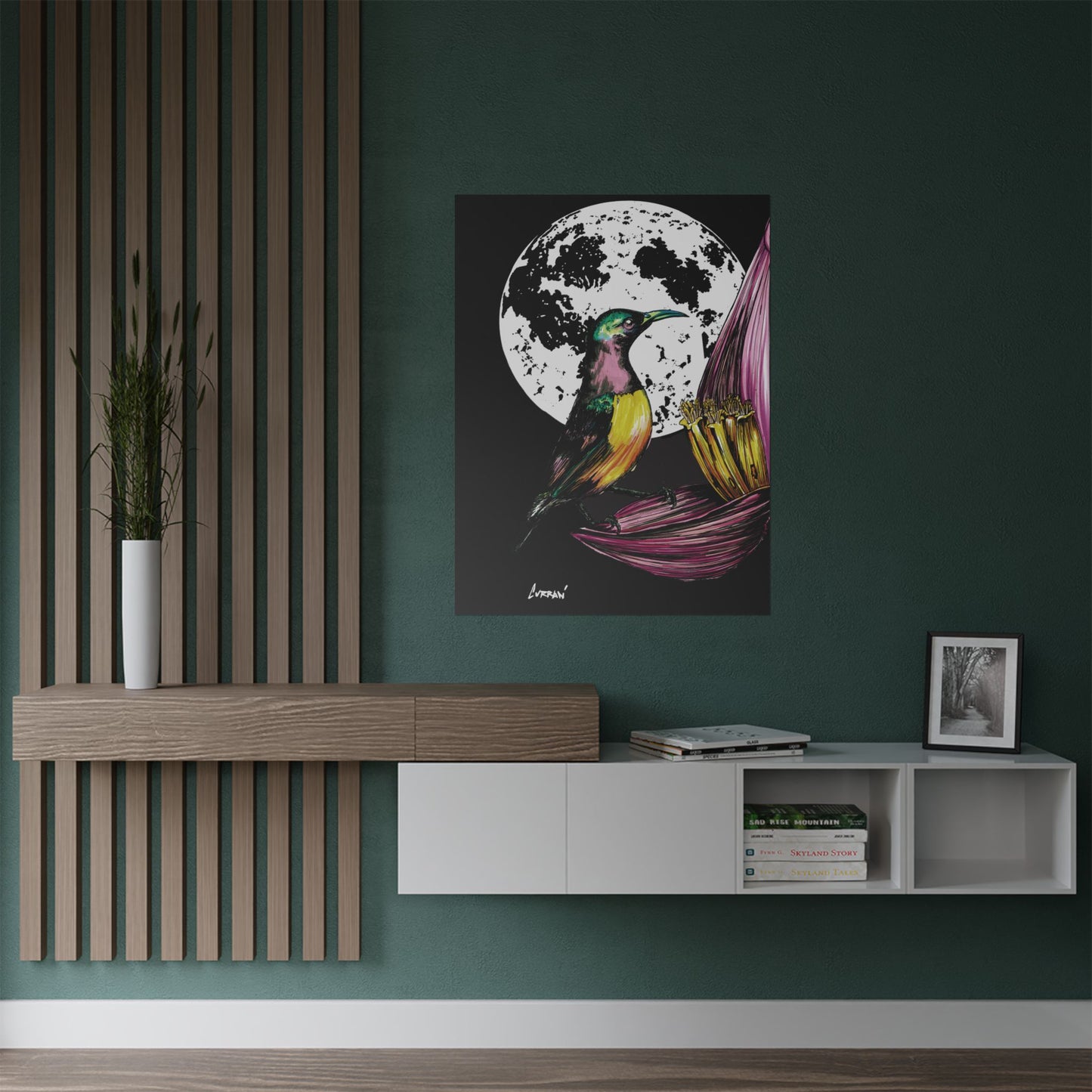 Vibrant Bird Satin Poster - 300gsm Art Print for Nature Lovers
